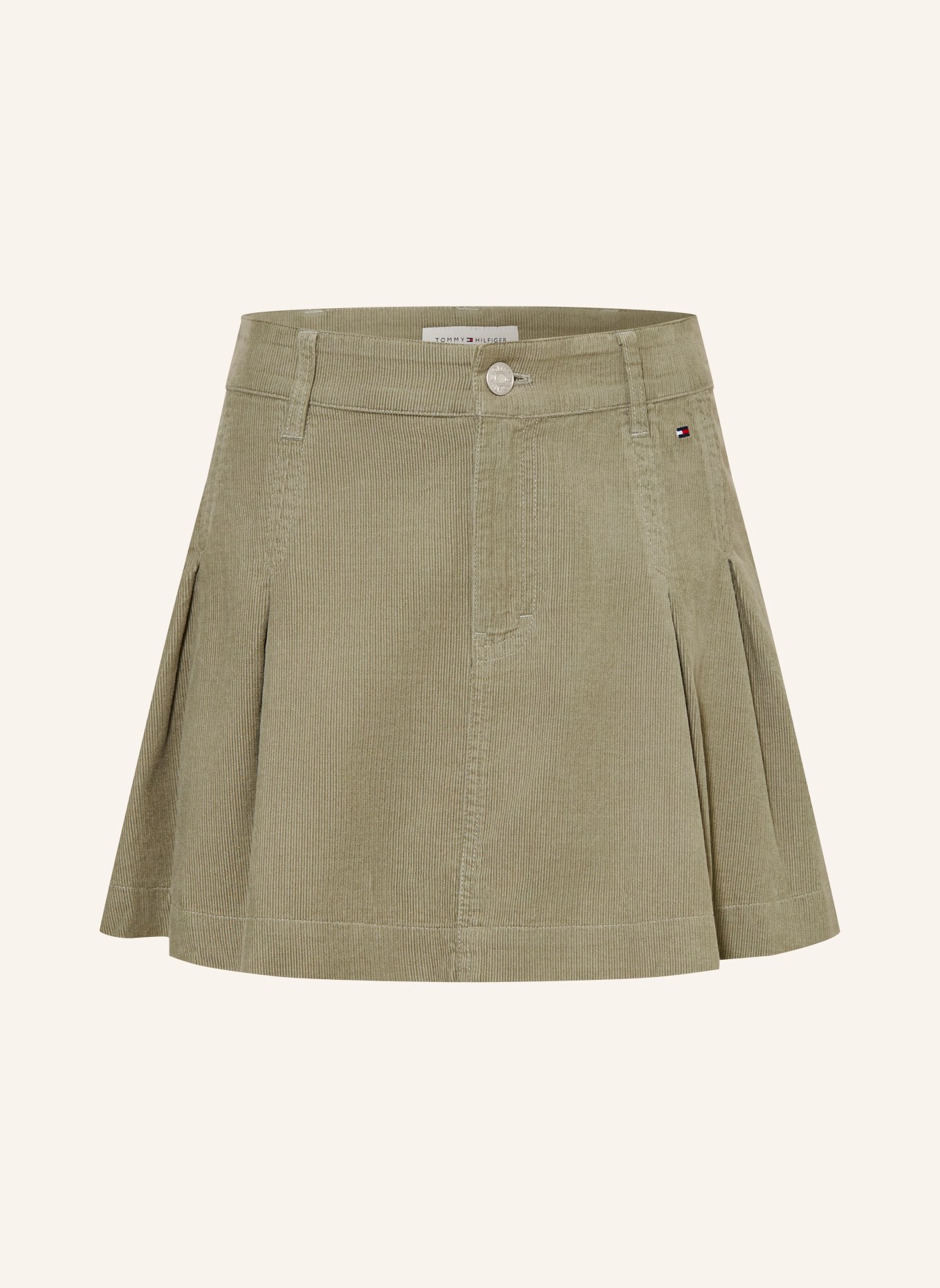 TOMMY HILFIGER Corduroy skirt: KHAKI
