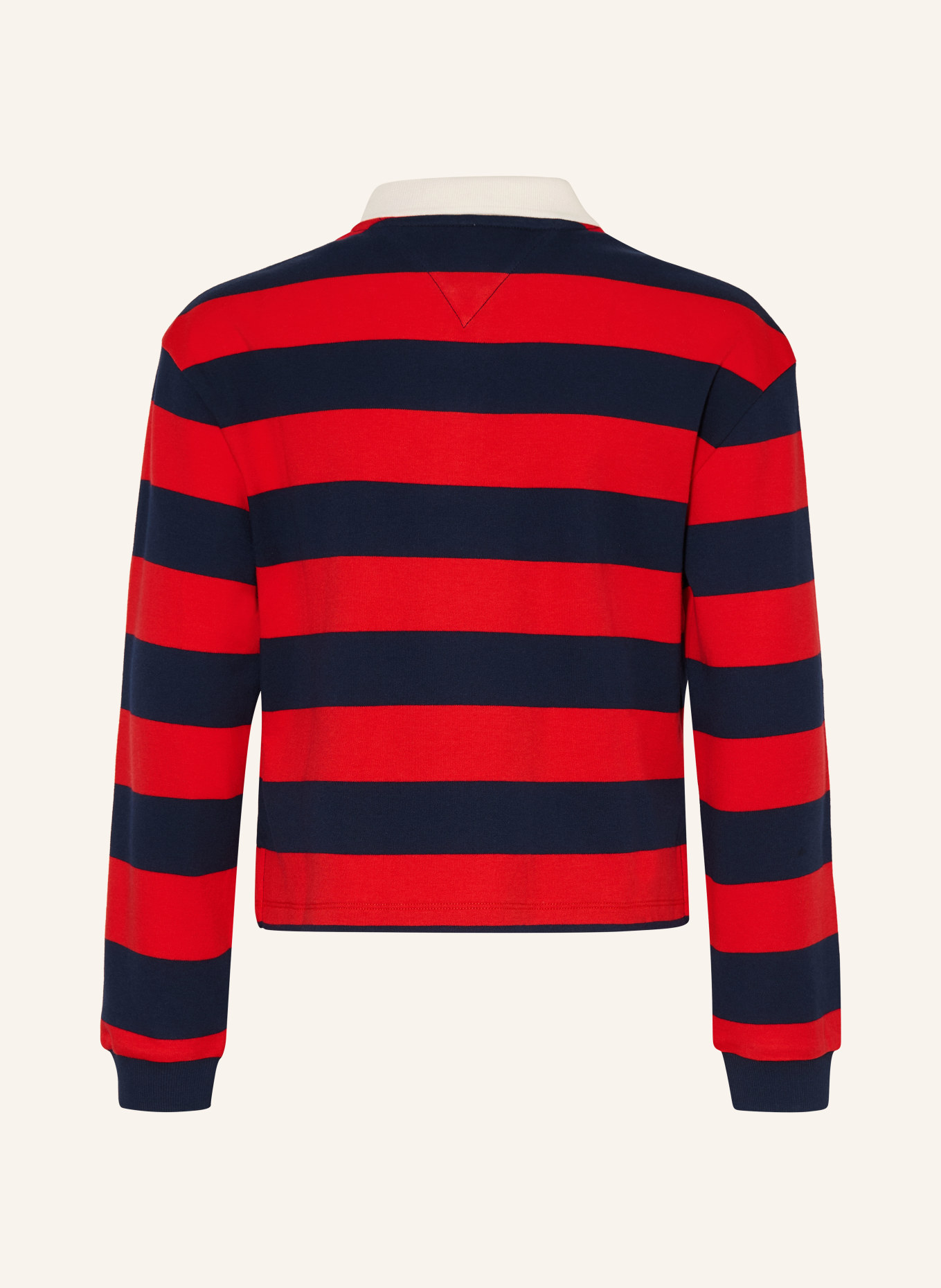 TOMMY HILFIGER Rugbyshirt: ROOD / DONKERBLAUW / WIT
