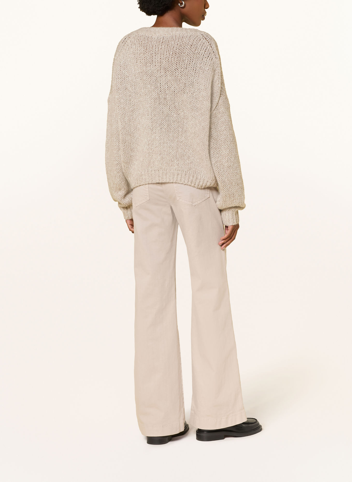 LUISA CERANO Pullover mit Alpaka: BEIGE
