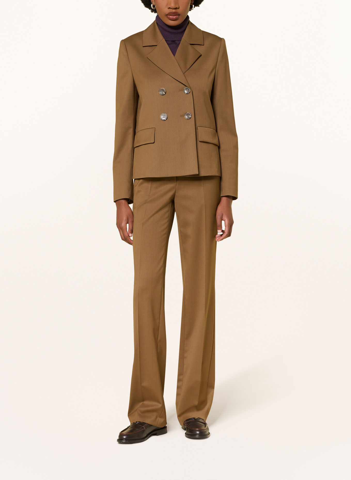 LUISA CERANO Blazer: COGNAC