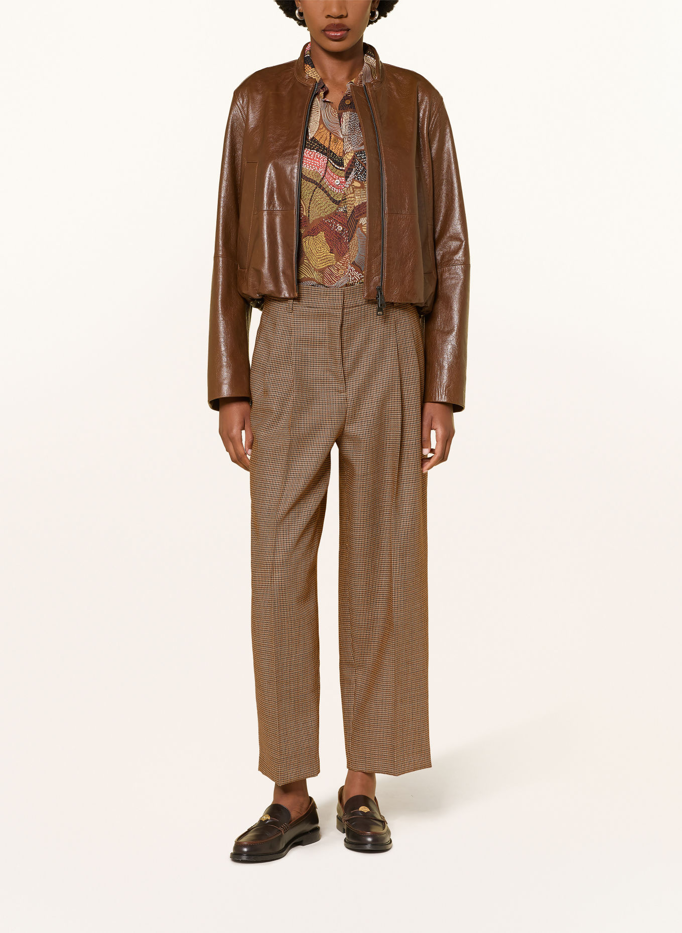 LUISA CERANO Culottes: BEIGE / BROWN / BLACK