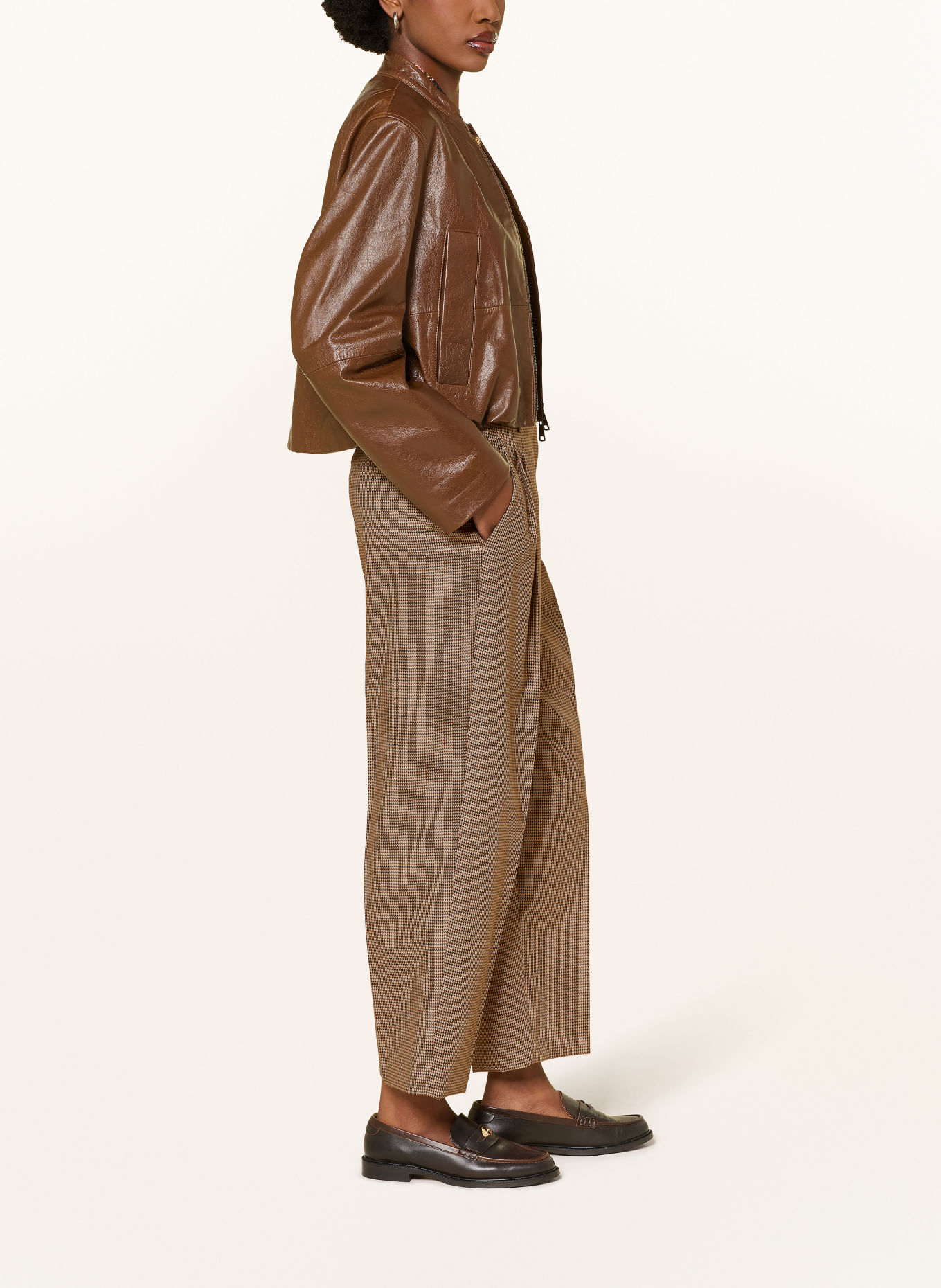 LUISA CERANO Culottes: BEIGE / BROWN / BLACK