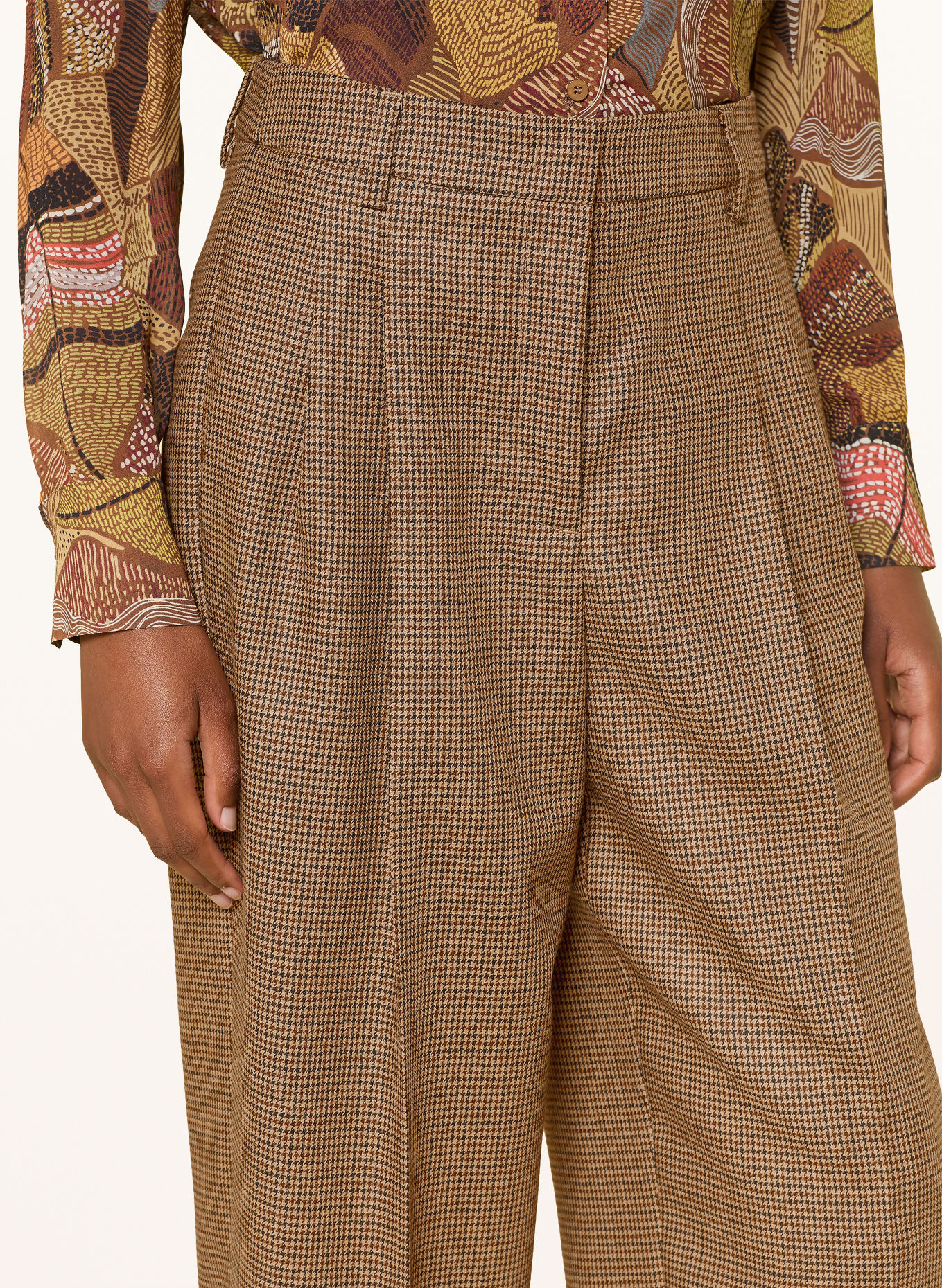 LUISA CERANO Culottes: BEIGE / BROWN / BLACK