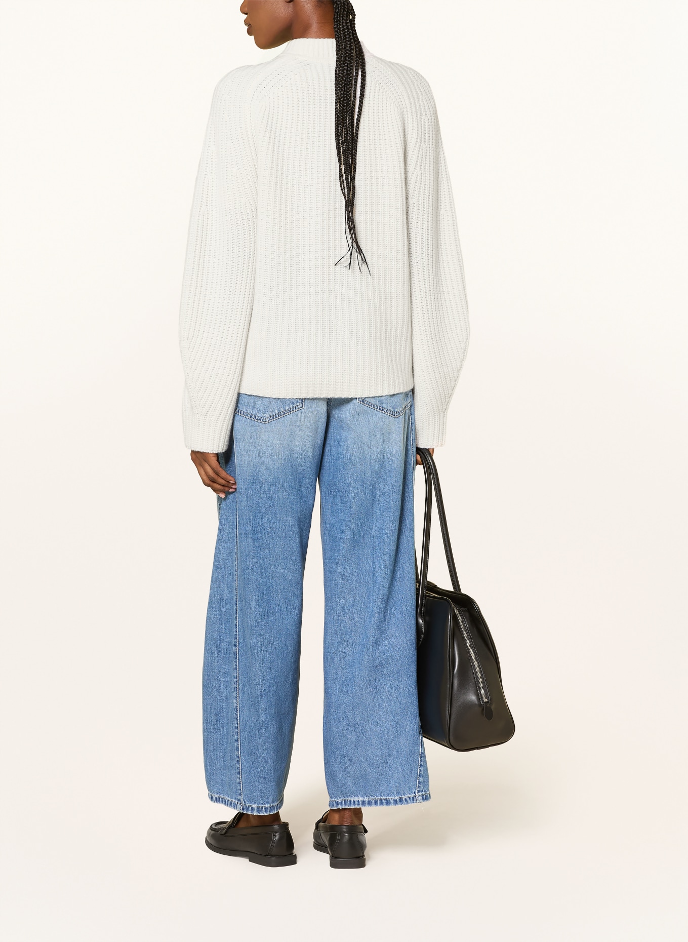 FTC CASHMERE Vest van kasjmier: CRÈME