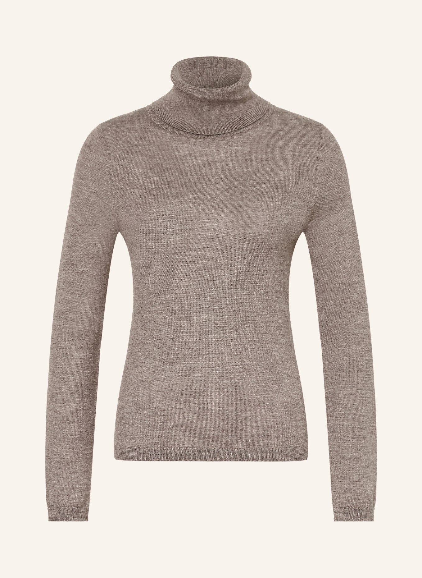 FTC CASHMERE Rollkragenpullover mit Cashmere: TAUPE