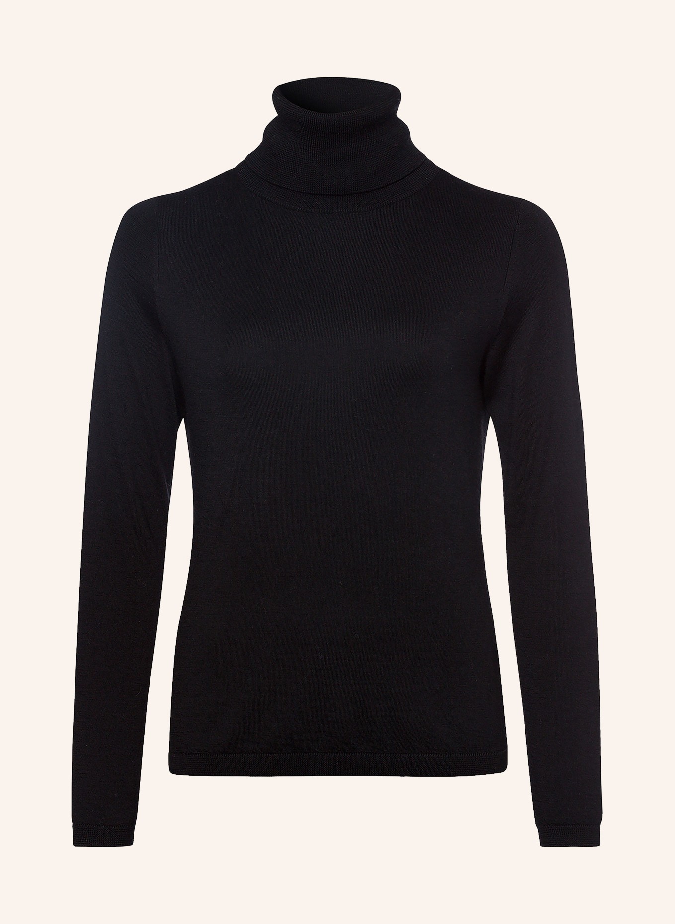 FTC CASHMERE Rollkragenpullover mit Cashmere: SCHWARZ