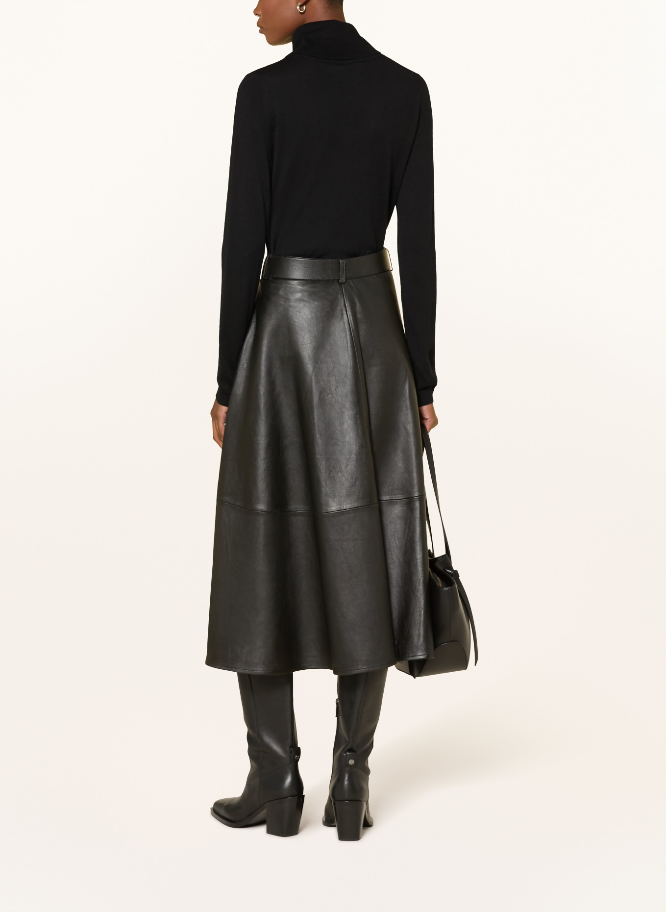 FTC CASHMERE Rollkragenpullover mit Cashmere: SCHWARZ