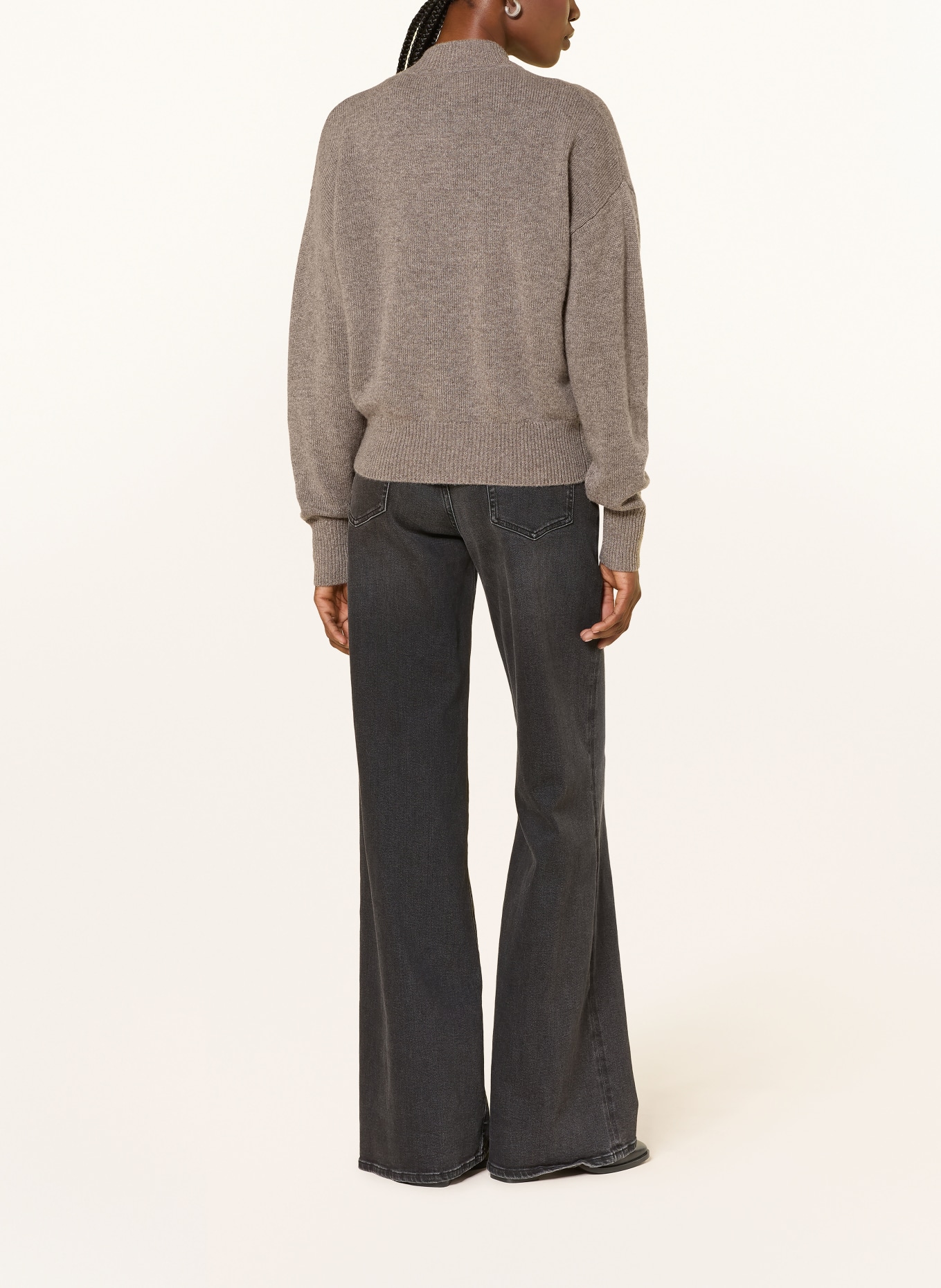 FTC CASHMERE Strickjacke aus Cashmere: TAUPE
