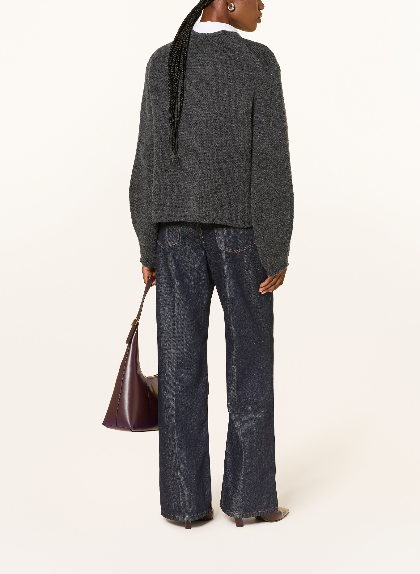 FTC CASHMERE Cashmere Cardigan: DARK GRAY
