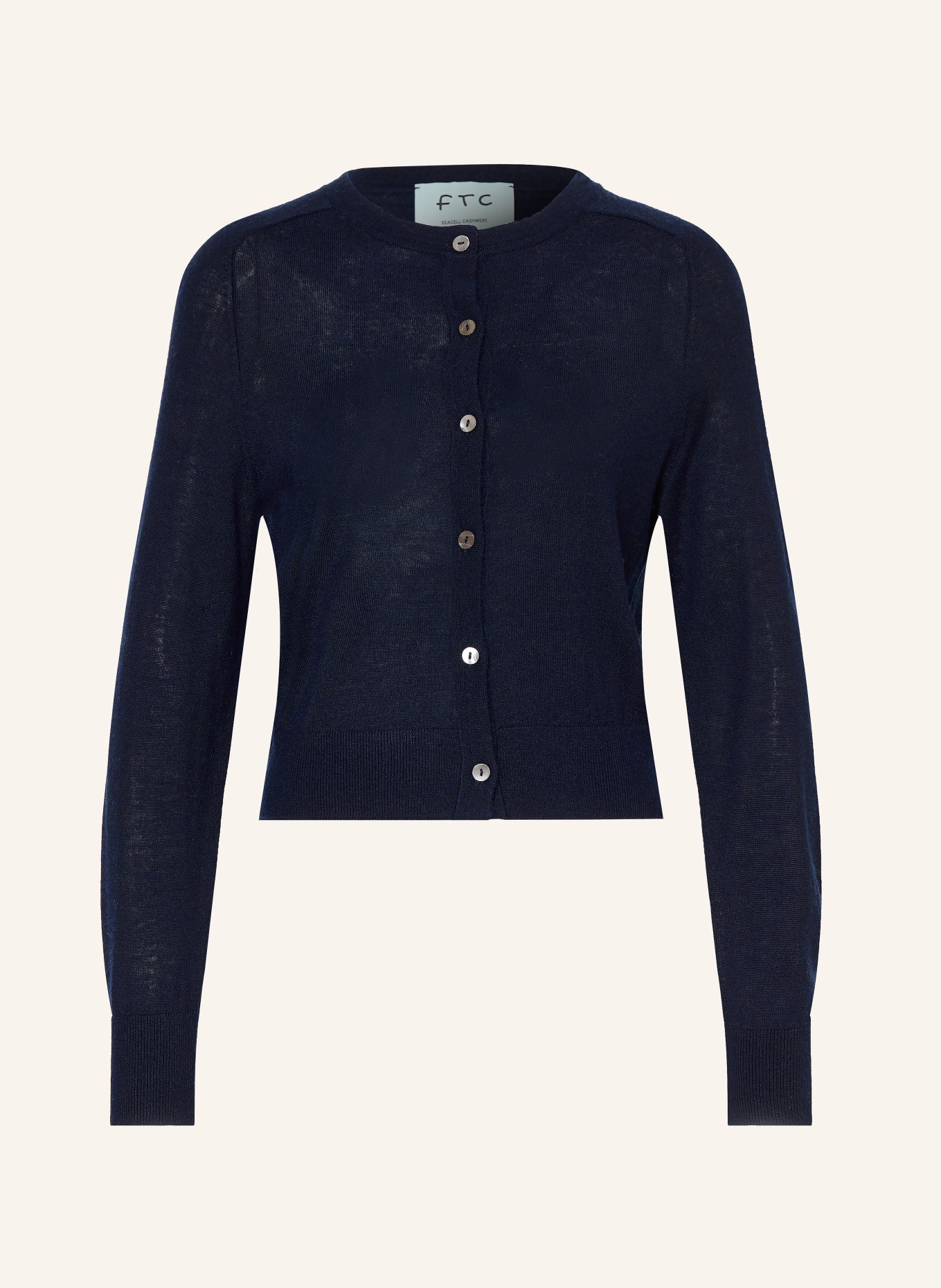 FTC CASHMERE Gilet en cachemire: BLEU FONCÉ