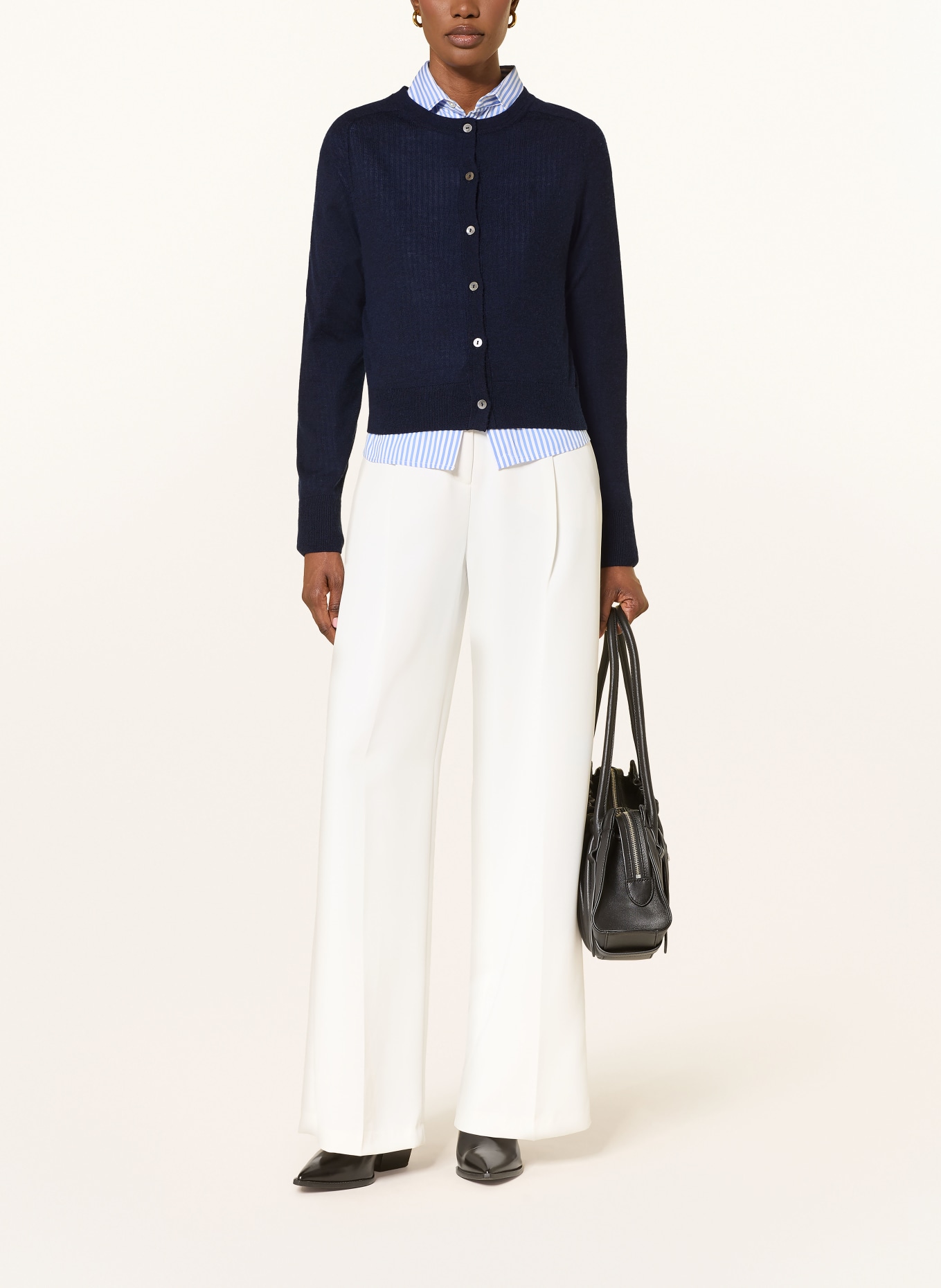 FTC CASHMERE Gilet en cachemire: BLEU FONCÉ