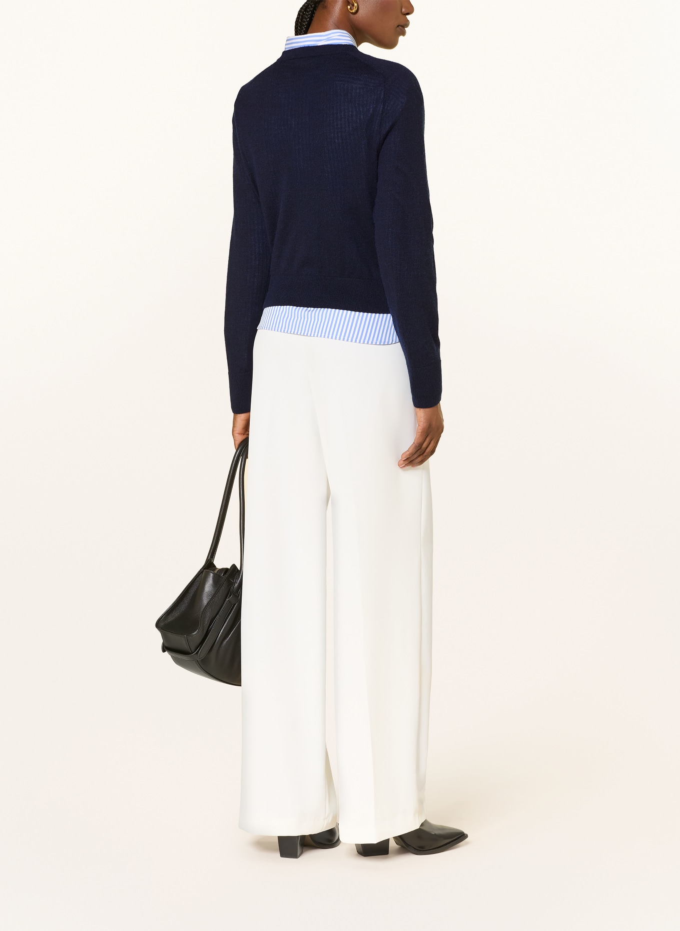 FTC CASHMERE Gilet en cachemire: BLEU FONCÉ
