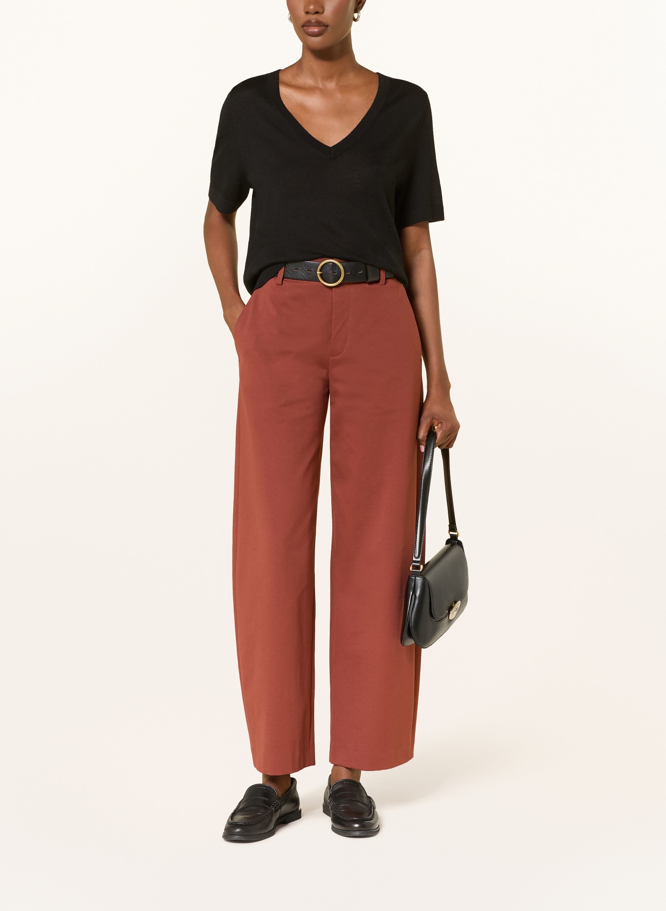 FTC CASHMERE Cashmere Knit Shirt: BLACK