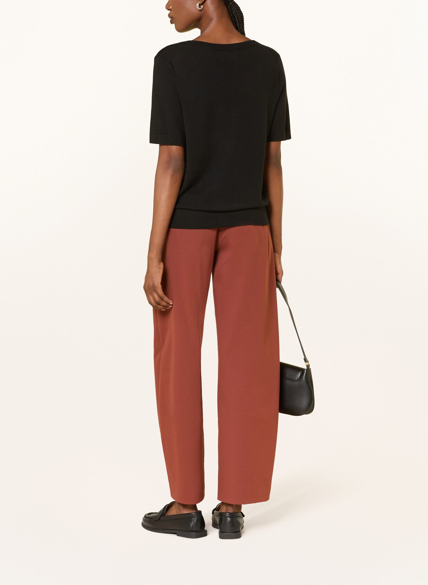FTC CASHMERE Cashmere Knit Shirt: BLACK