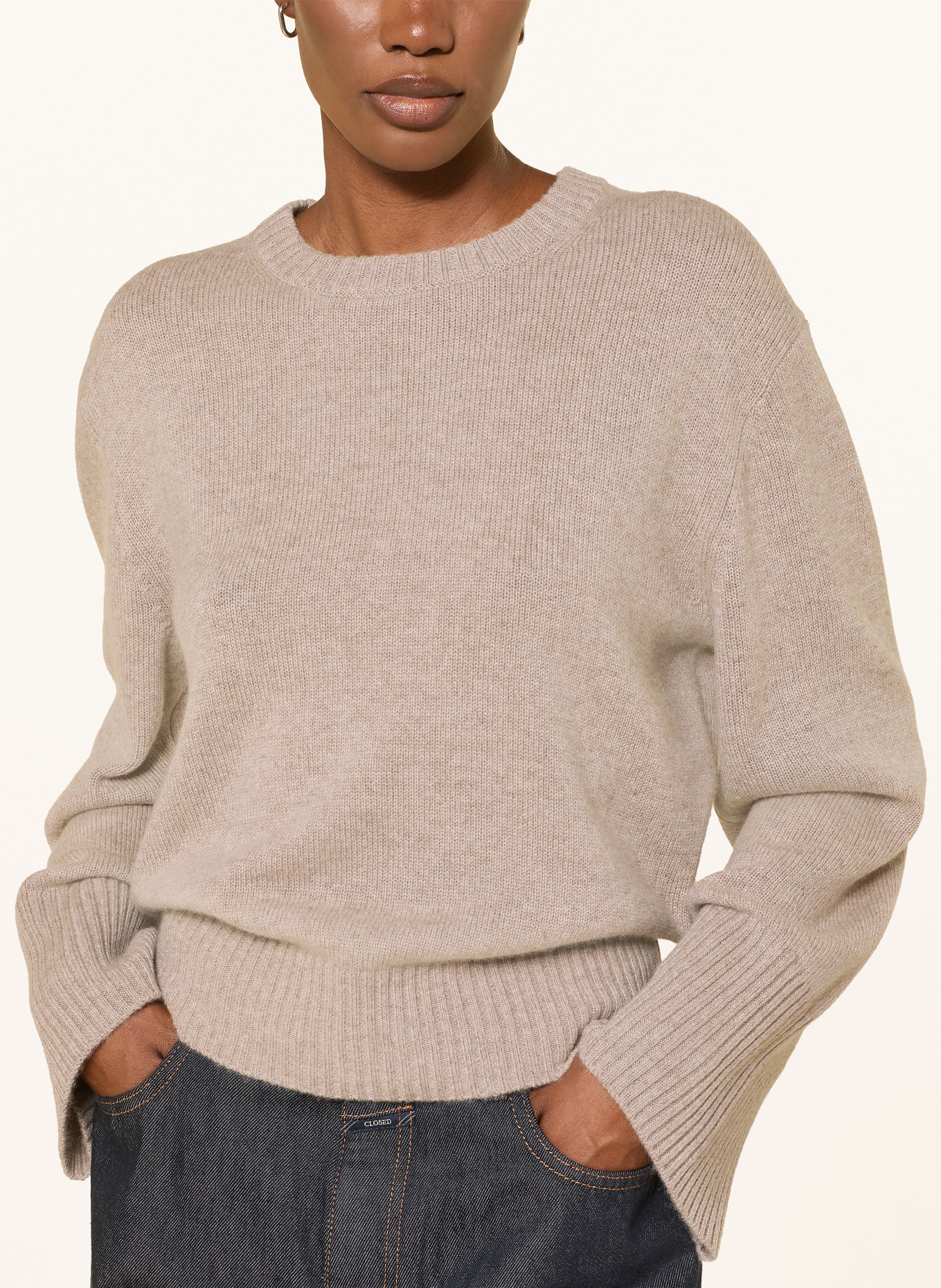 FTC CASHMERE Cashmere Sweater: TAUPE