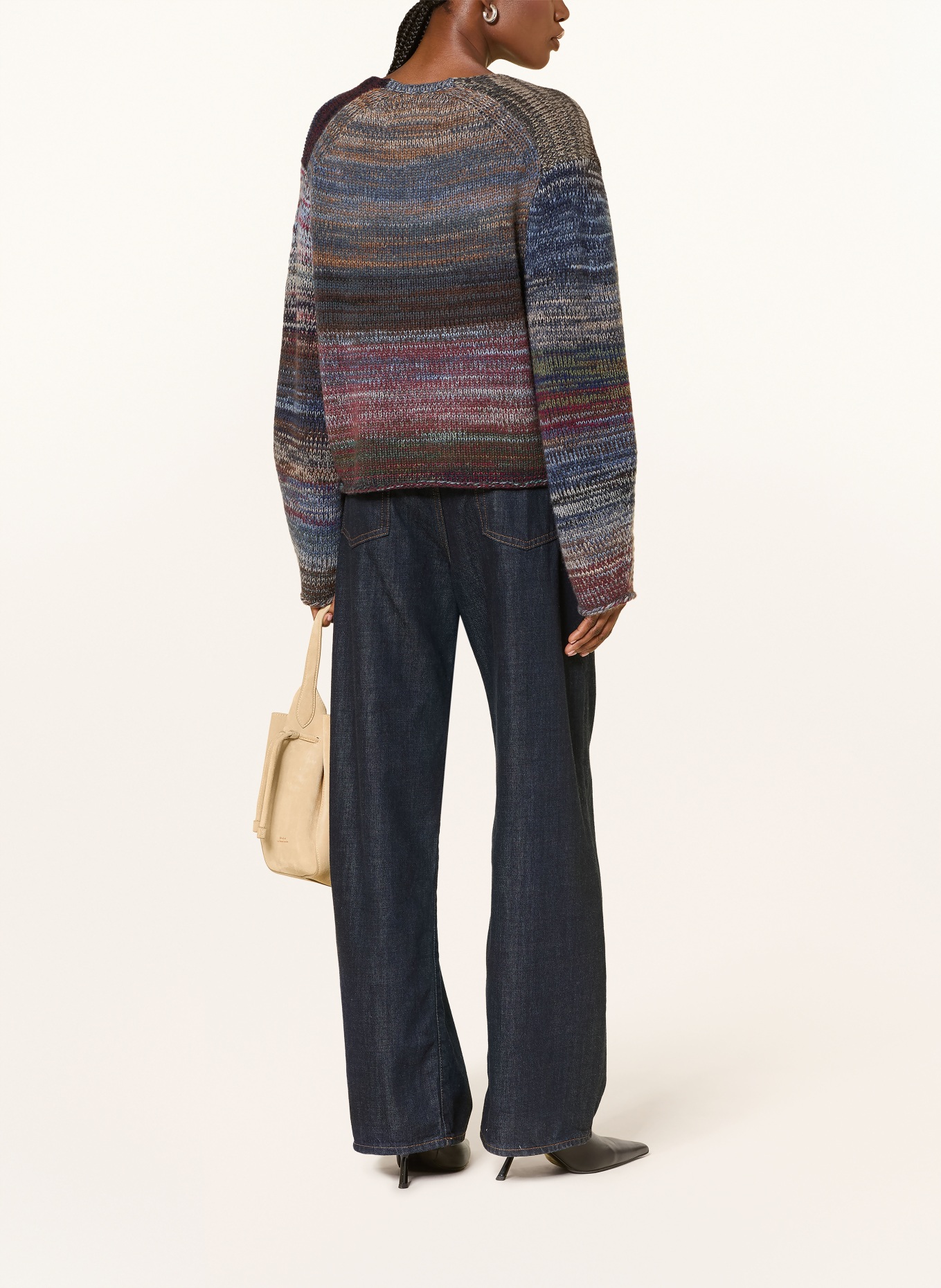 FTC CASHMERE Gilet en cachemire: BLEU FONCÉ / VERT / BLEU