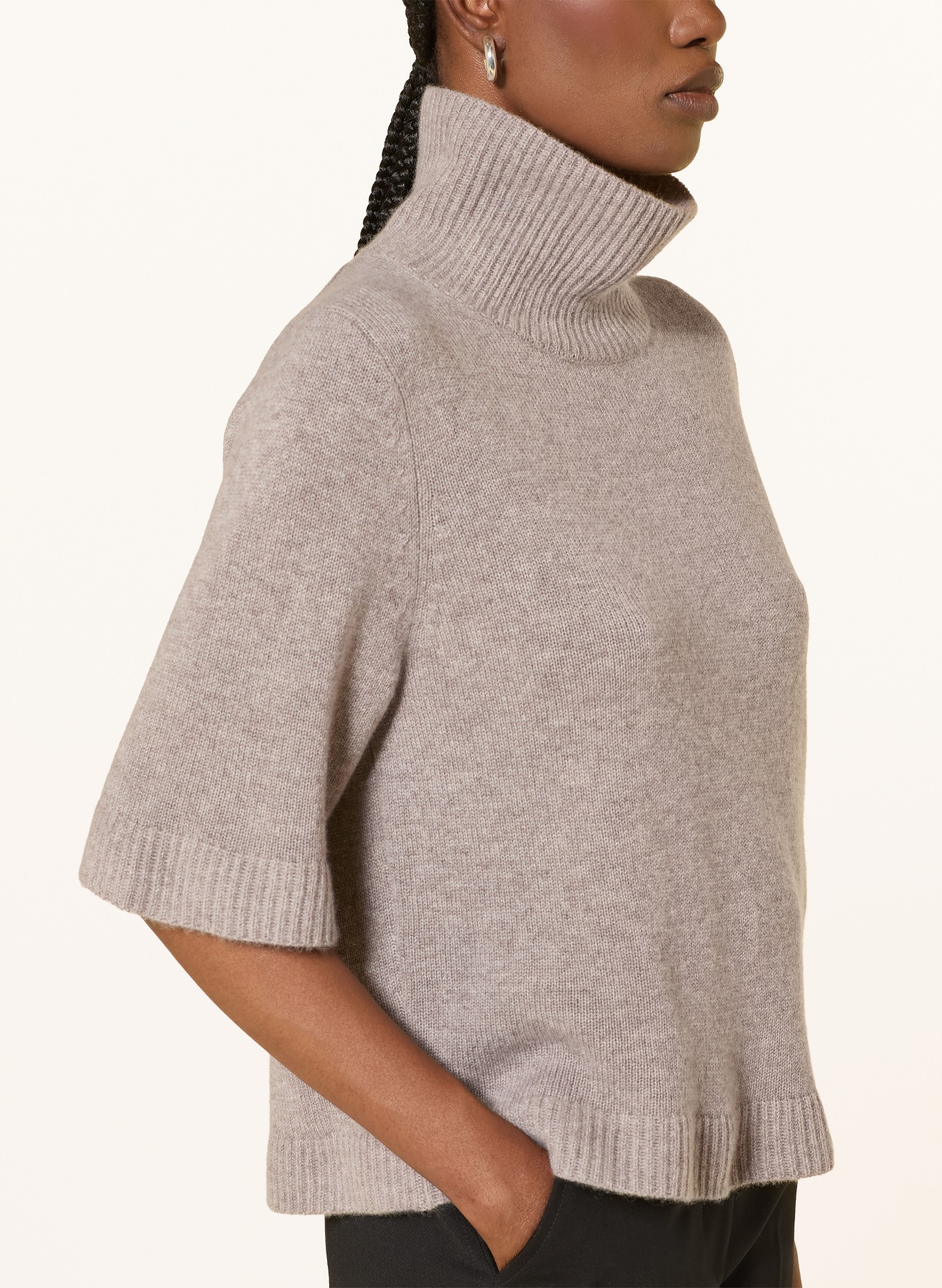 FTC CASHMERE Haut en maille en cachemire: TAUPE