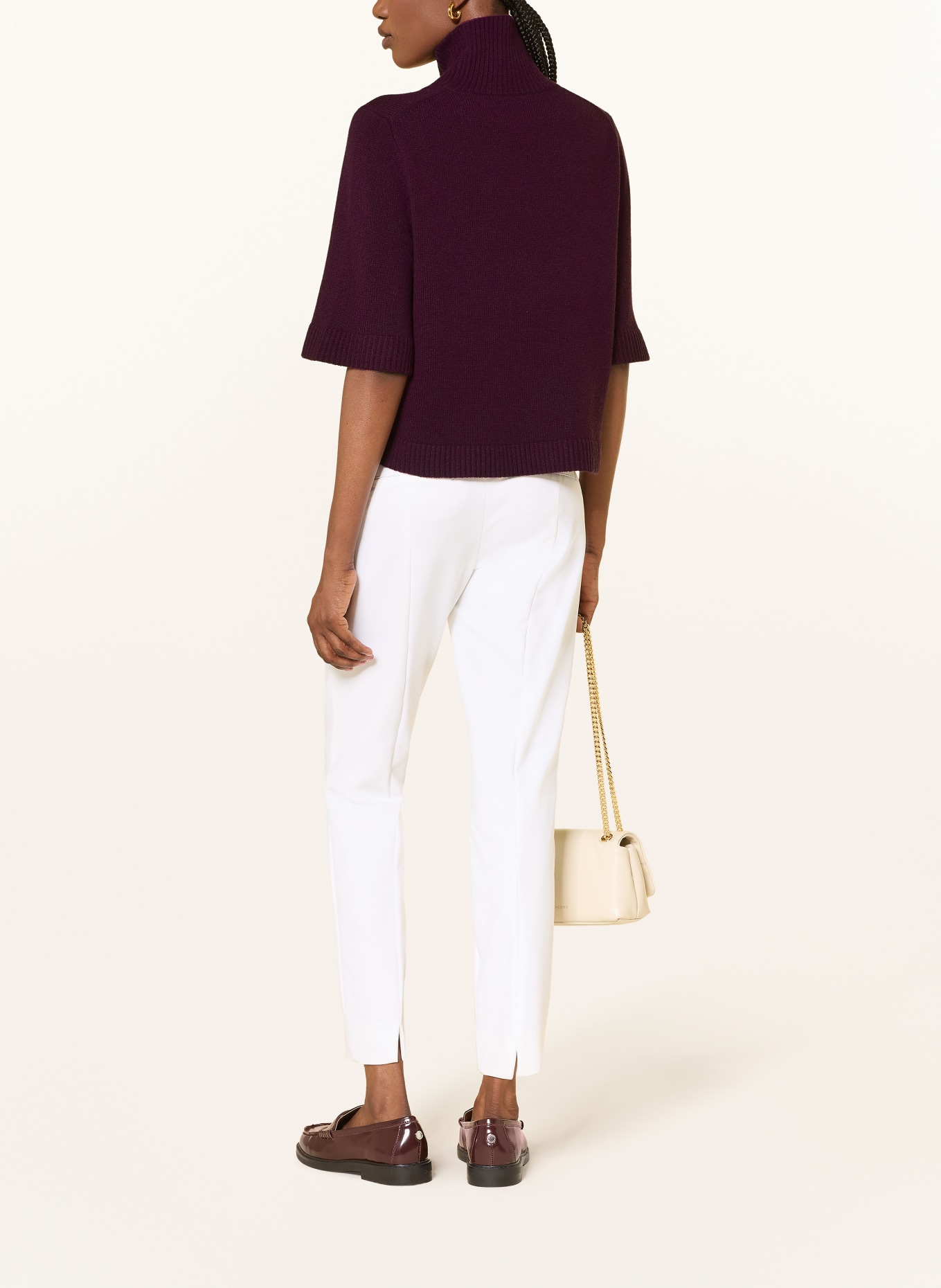 FTC CASHMERE Haut en maille en cachemire: FUCHSIA