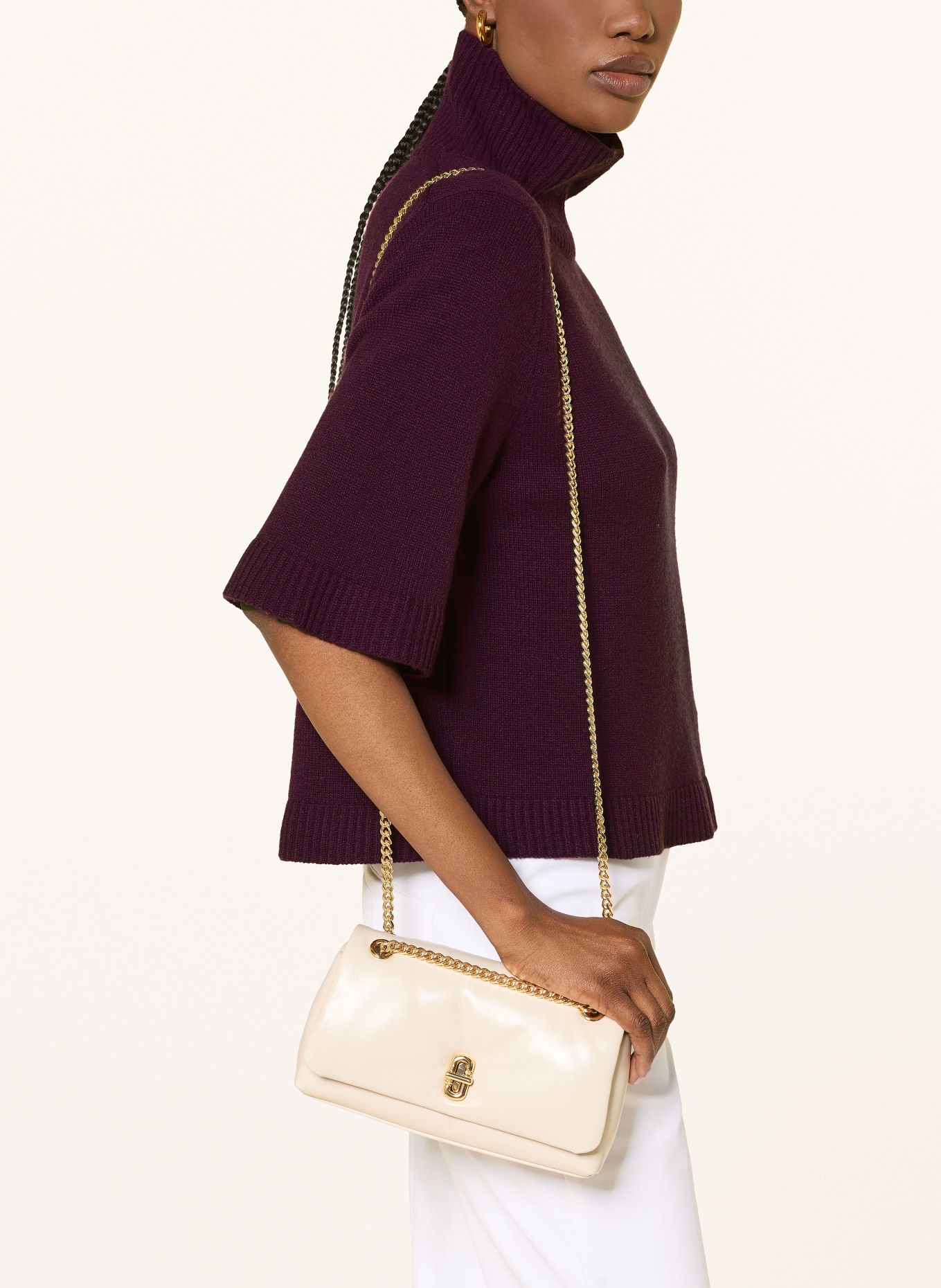 FTC CASHMERE Haut en maille en cachemire: FUCHSIA