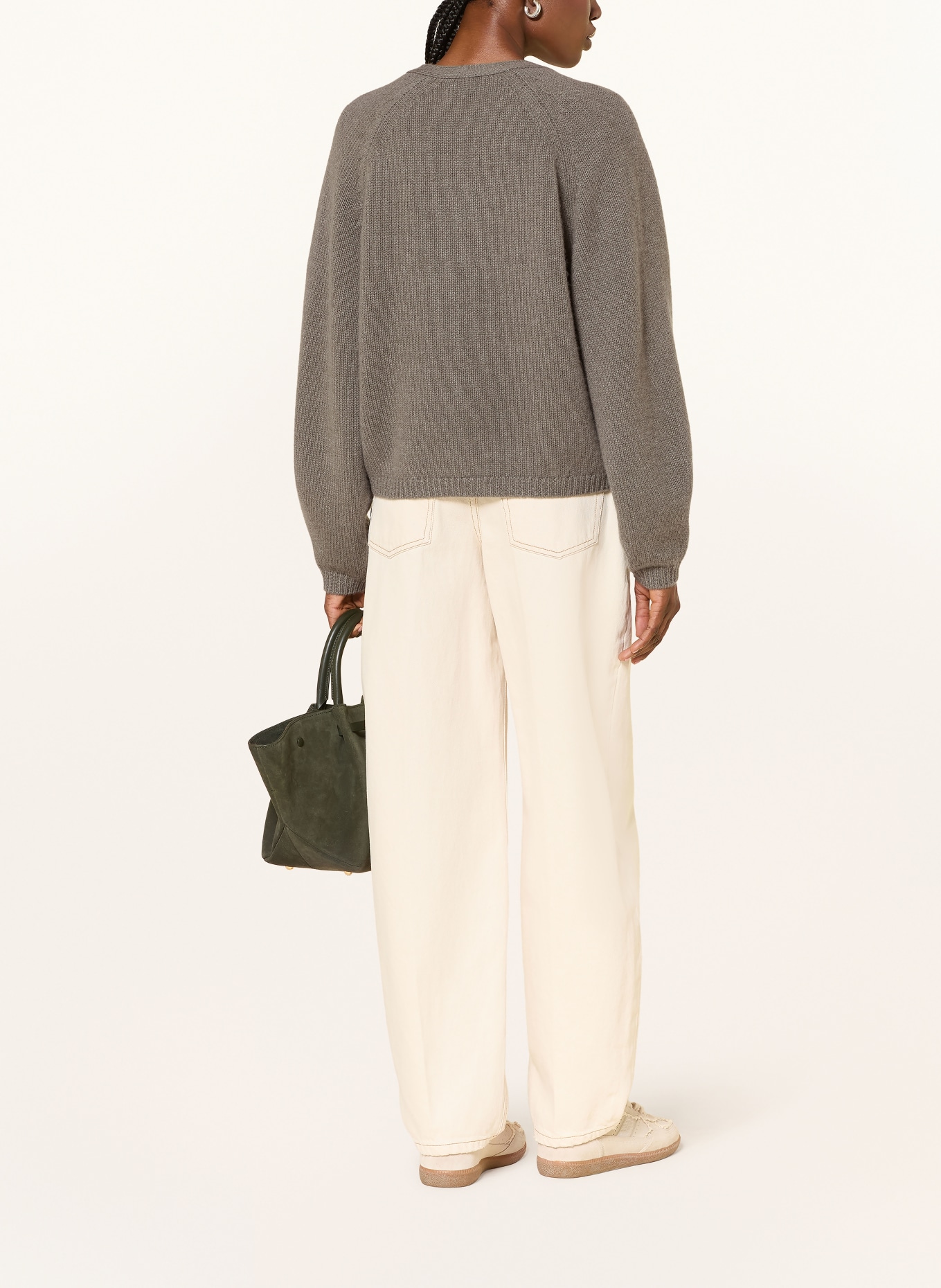 FTC CASHMERE Strickjacke aus Cashmere: TAUPE