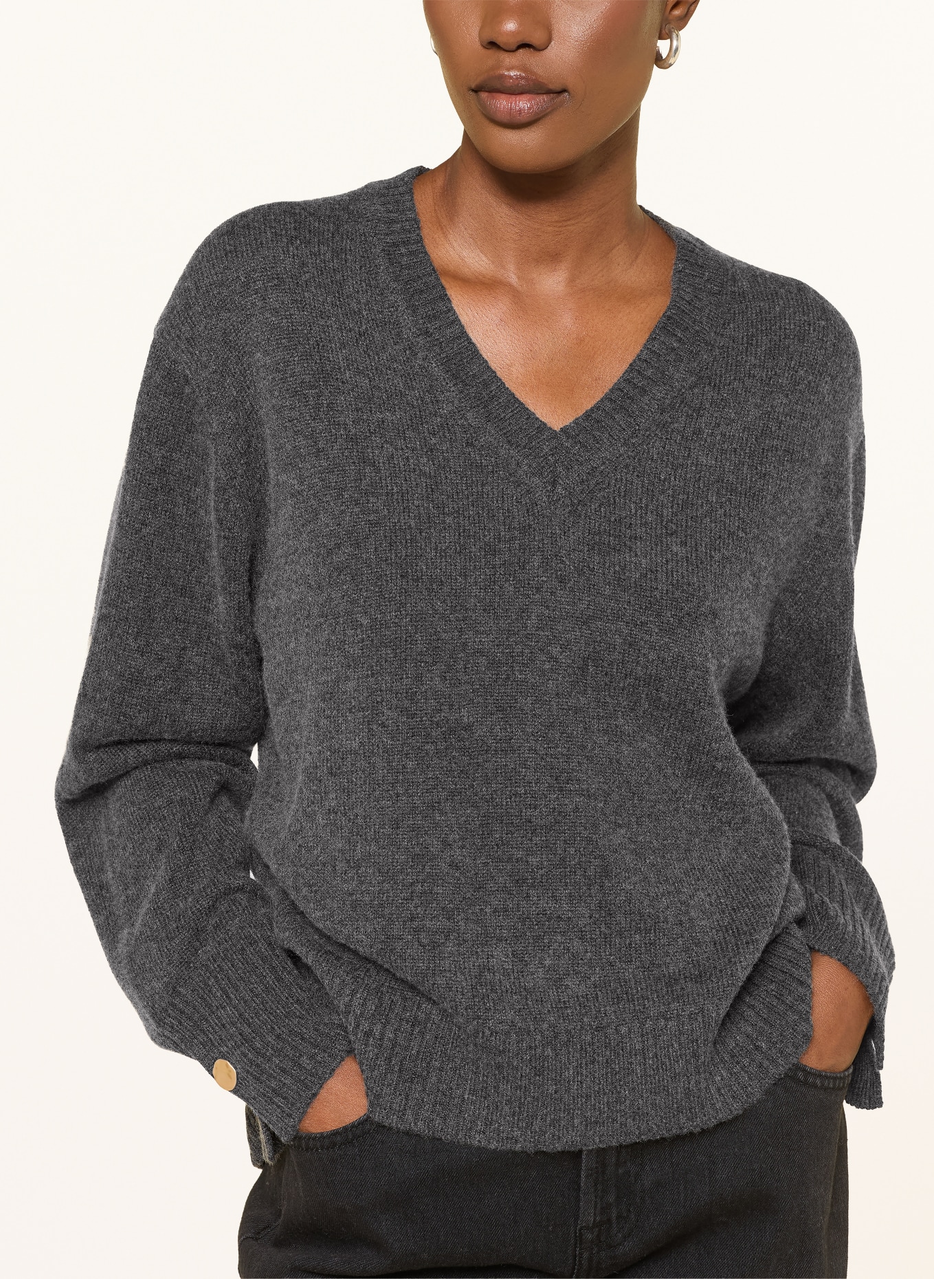 FTC CASHMERE Cashmere Sweater: DARK GRAY