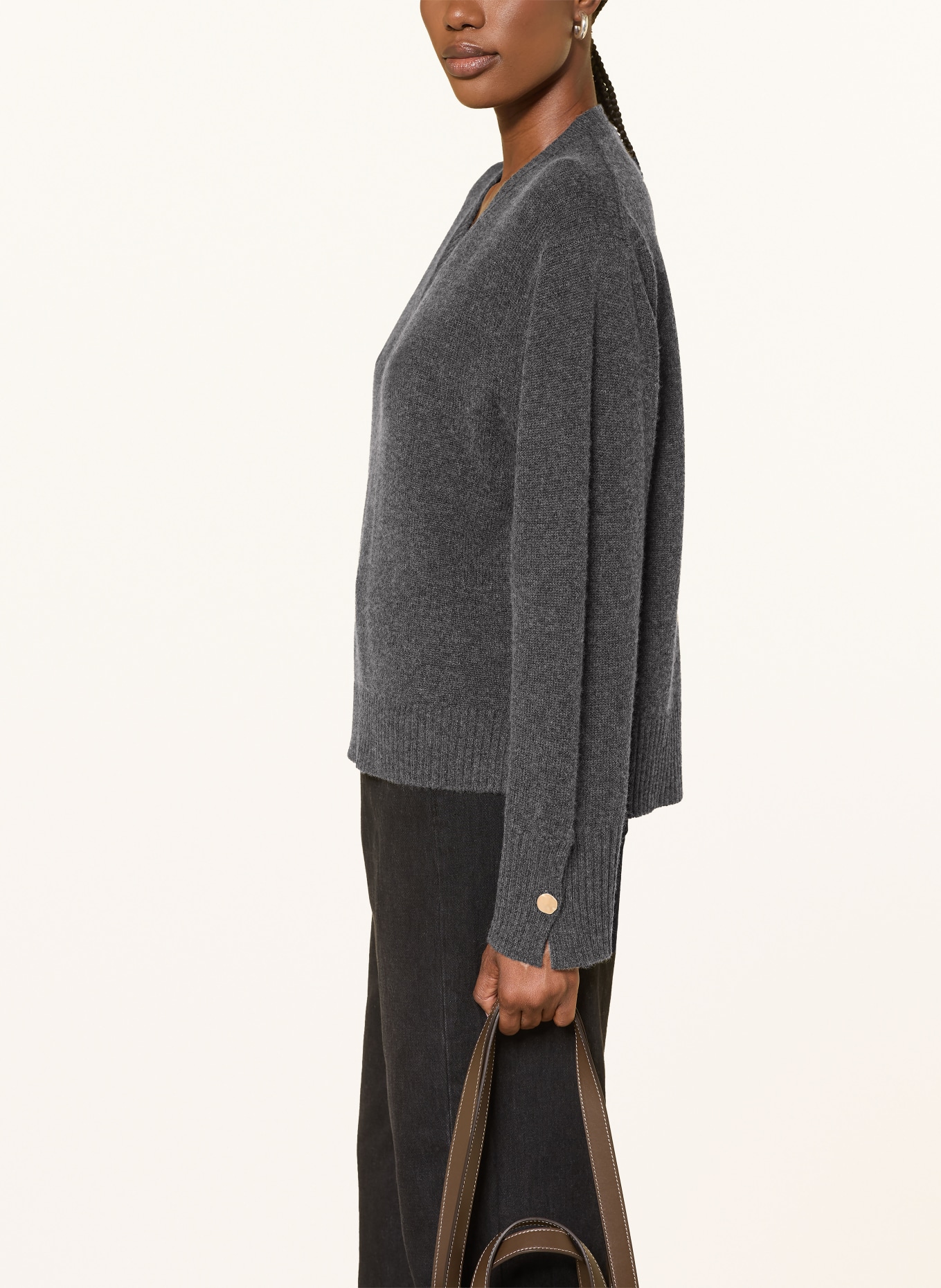 FTC CASHMERE Cashmere Sweater: DARK GRAY