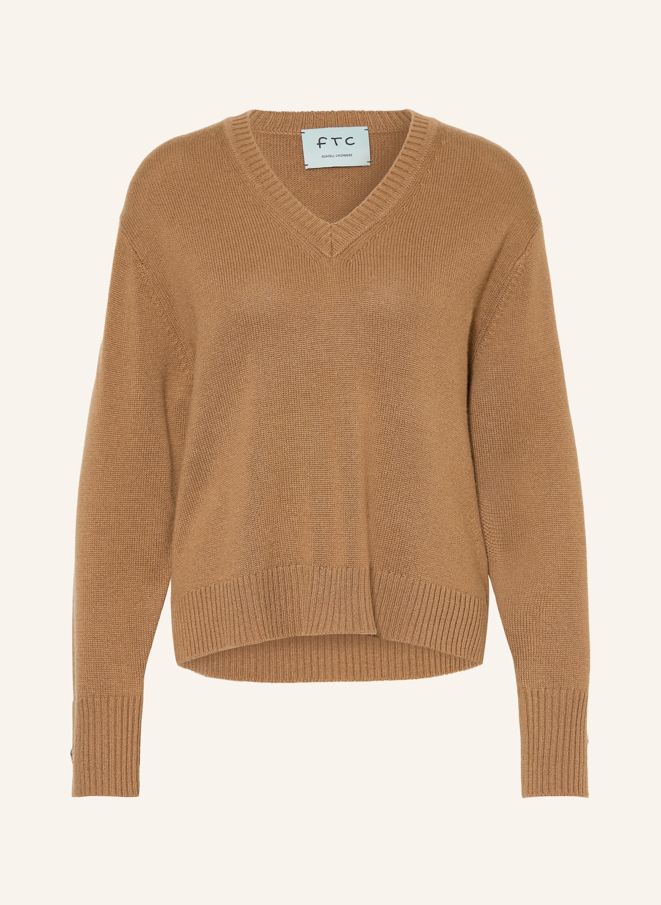 FTC CASHMERE Pullover mit Cashmere: CAMEL