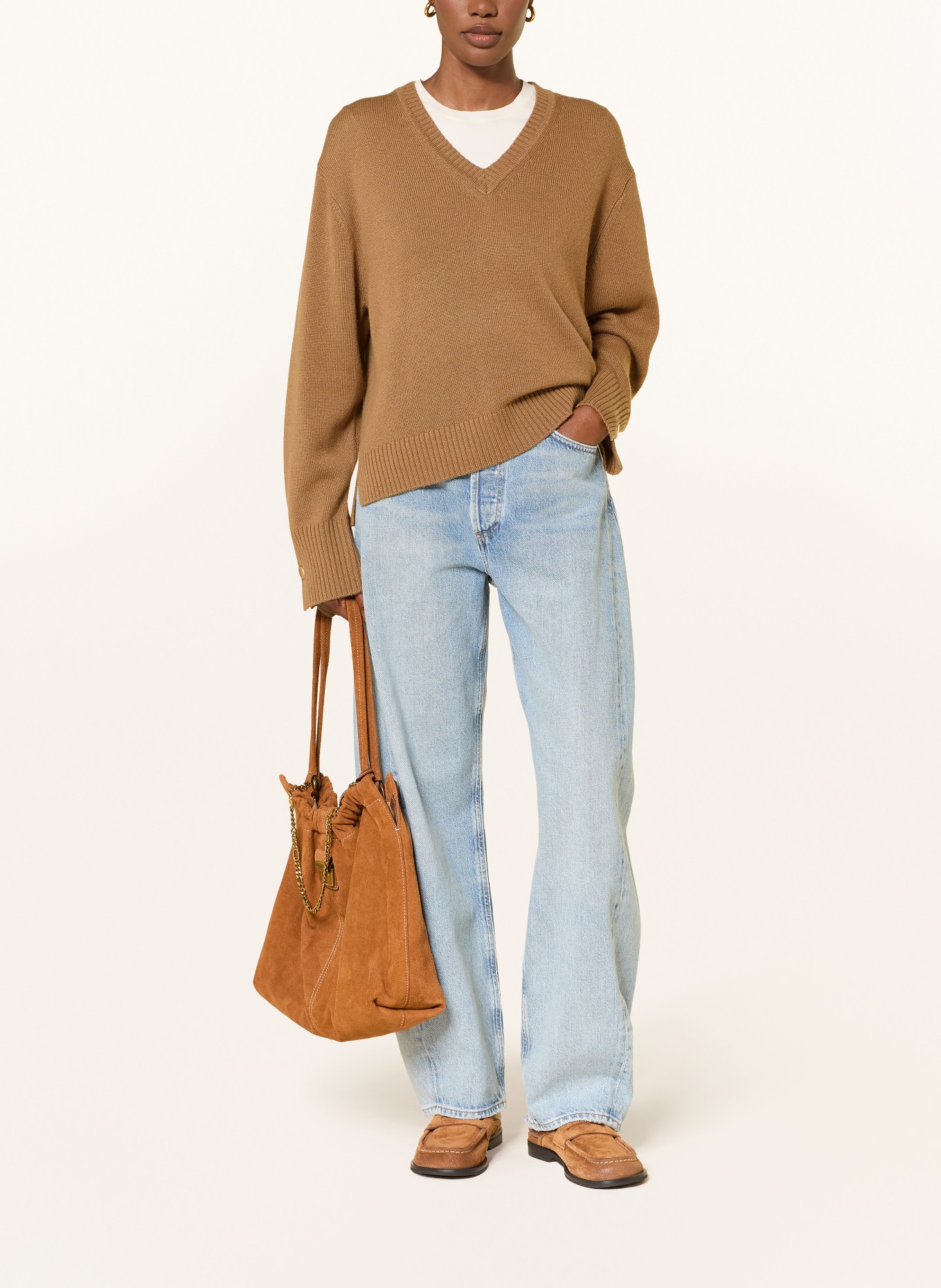 FTC CASHMERE Pullover mit Cashmere: CAMEL