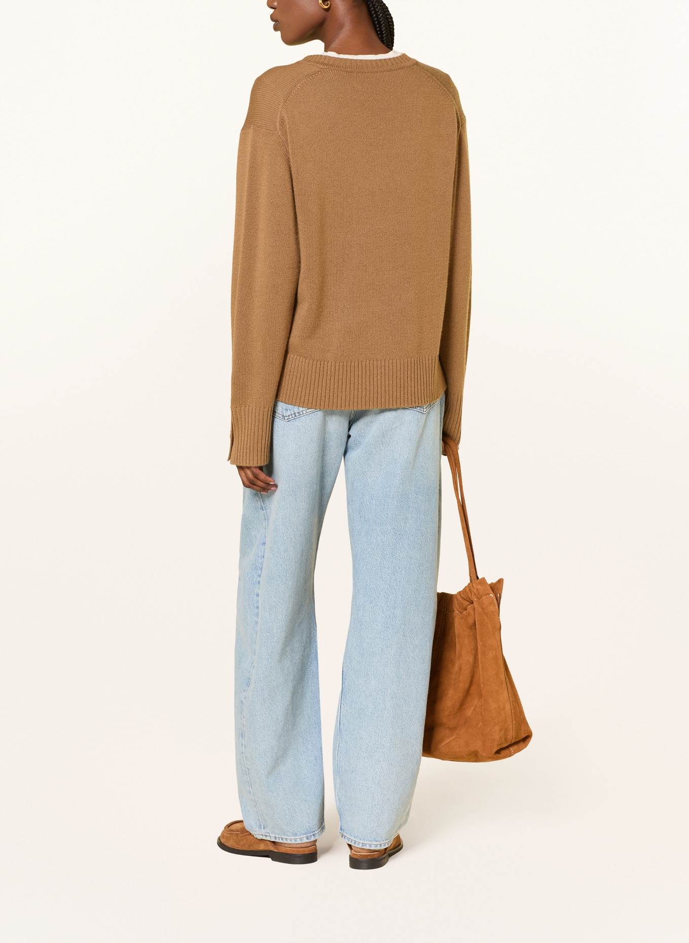 FTC CASHMERE Pullover mit Cashmere: CAMEL