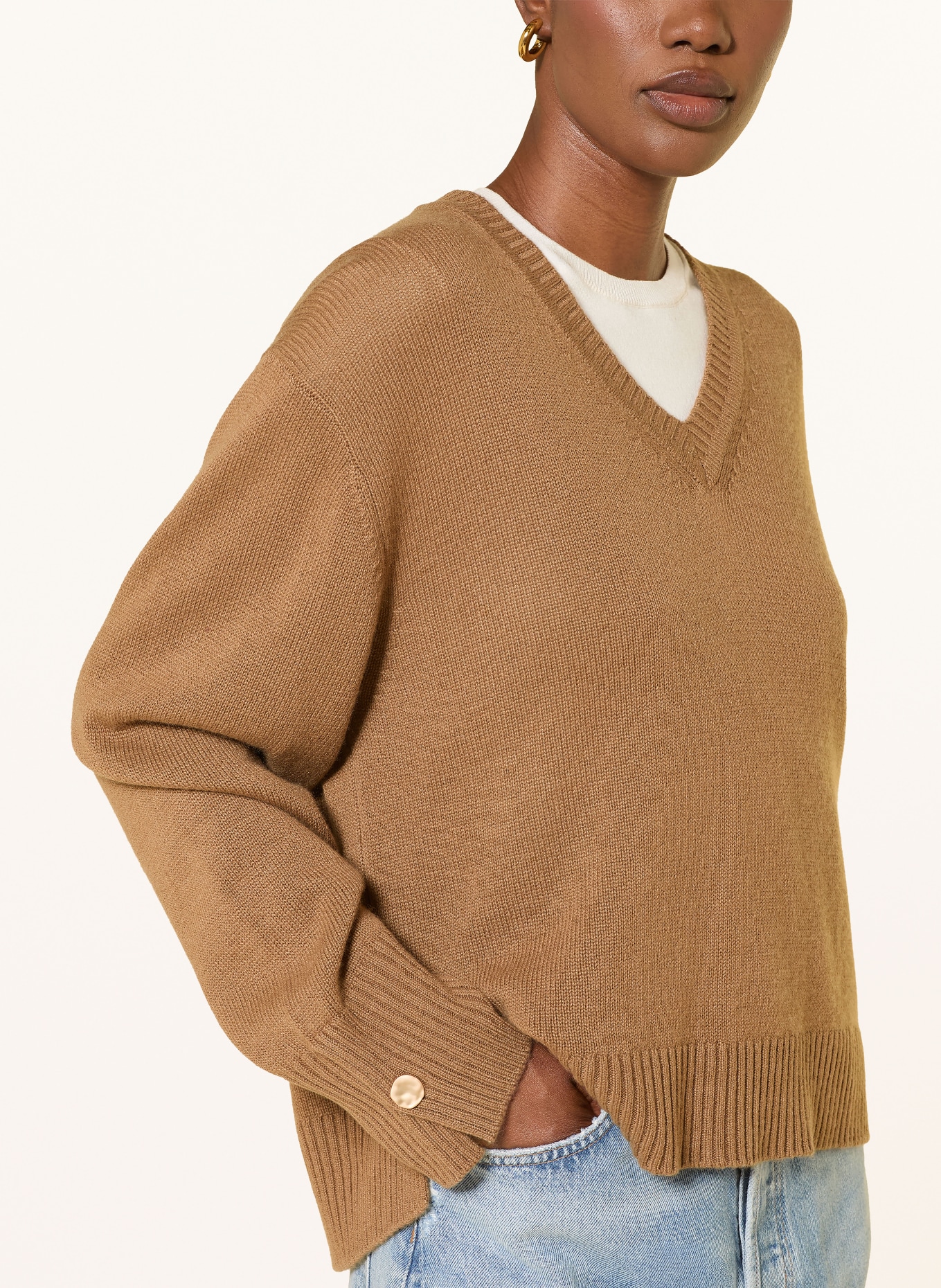 FTC CASHMERE Pullover mit Cashmere: CAMEL