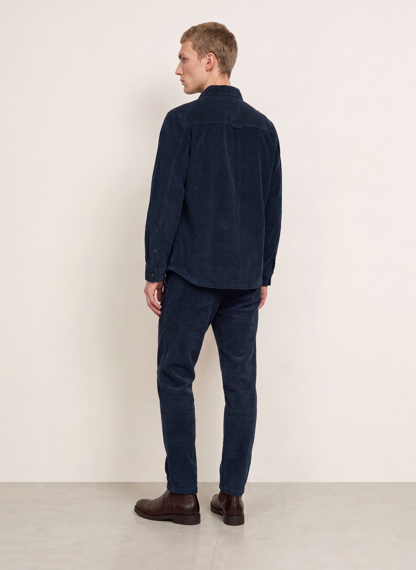 NOWADAYS Cordhose im Jogging-Stil Regular Fit: DUNKELBLAU