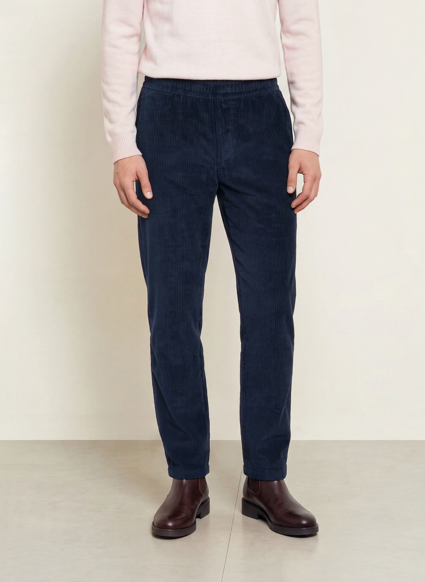 NOWADAYS Cordhose im Jogging-Stil Regular Fit: DUNKELBLAU