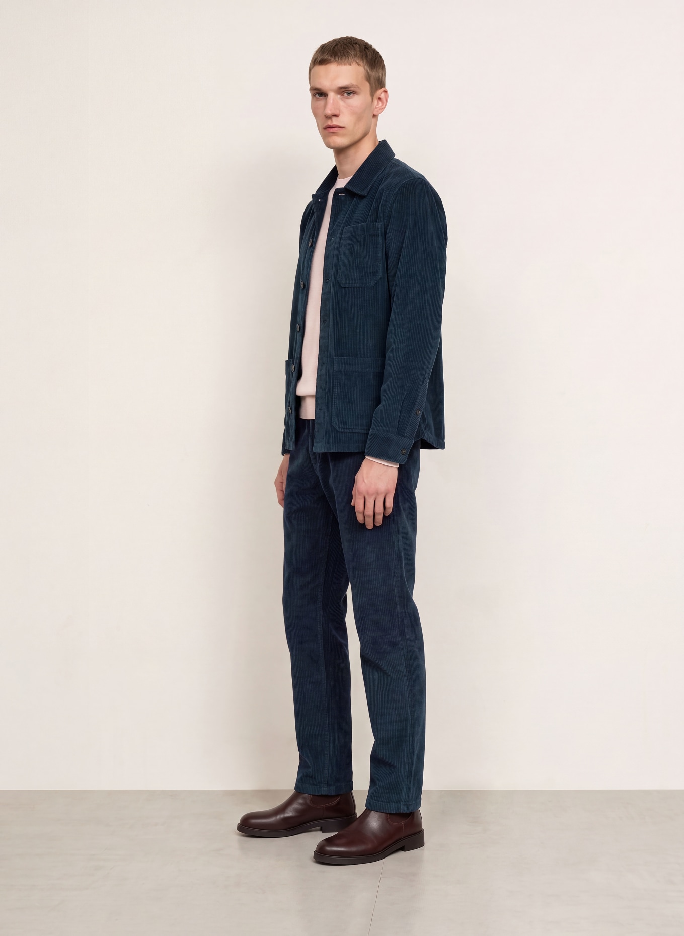 NOWADAYS Cordhose im Jogging-Stil Regular Fit: DUNKELBLAU