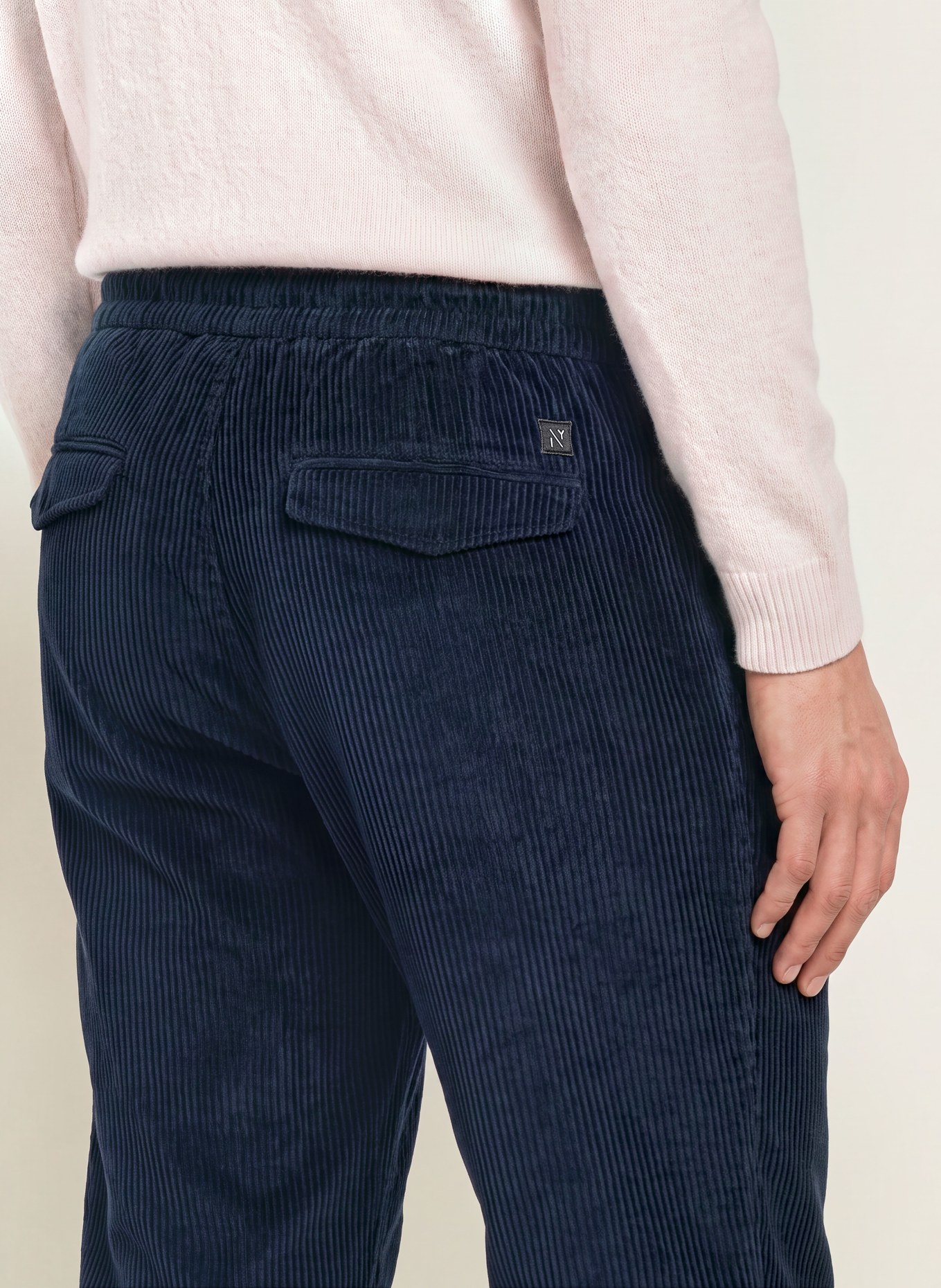 NOWADAYS Cordhose im Jogging-Stil Regular Fit: DUNKELBLAU
