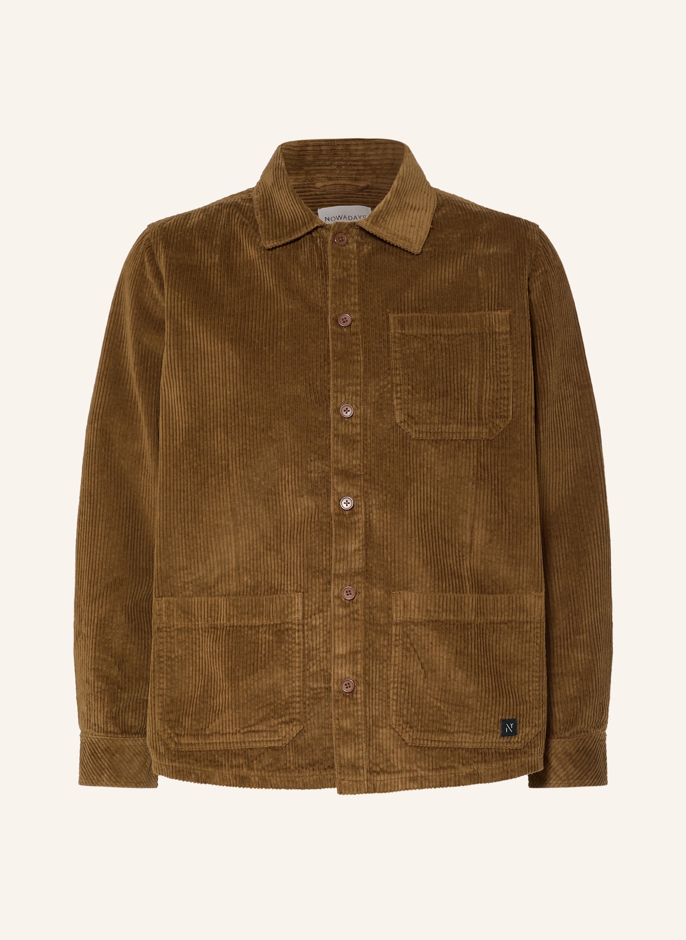 NOWADAYS Cord-Overshirt: BRAUN