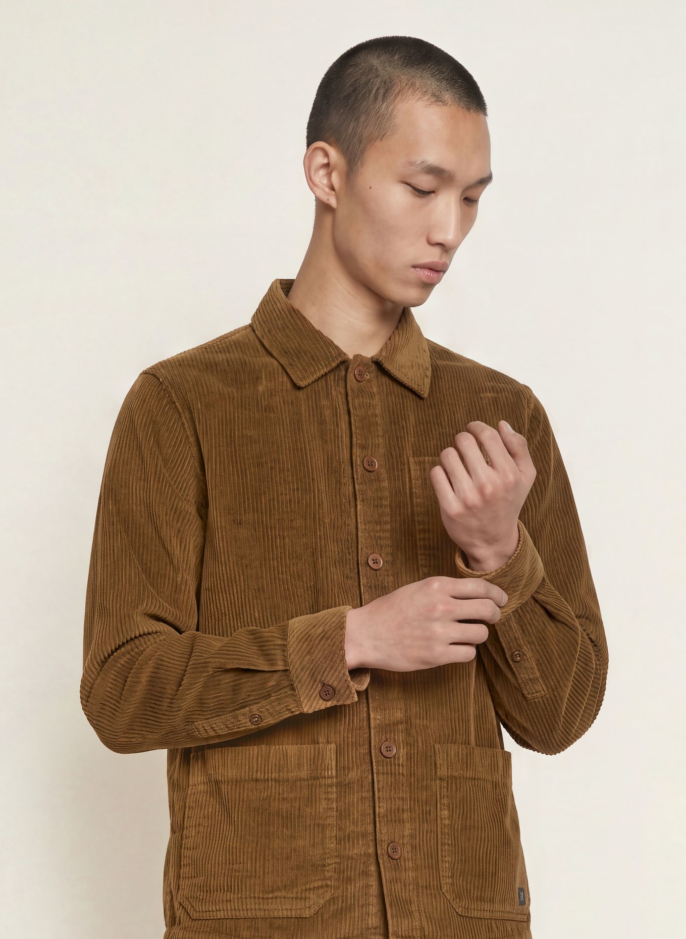NOWADAYS Cord-Overshirt: BRAUN