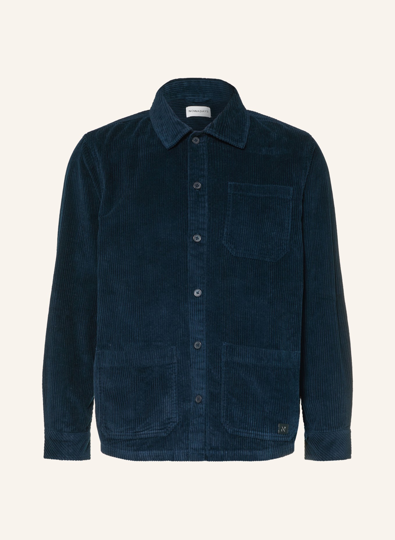 NOWADAYS Cord-Overshirt: DUNKELBLAU