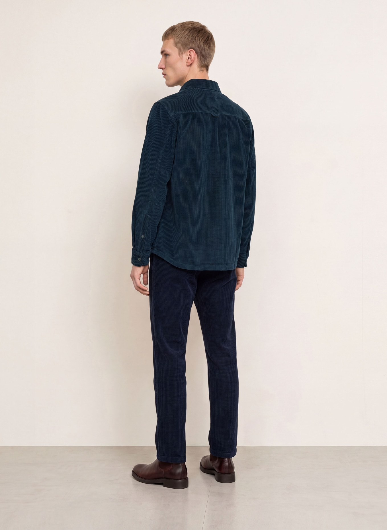 NOWADAYS Cord-Overshirt: DUNKELBLAU