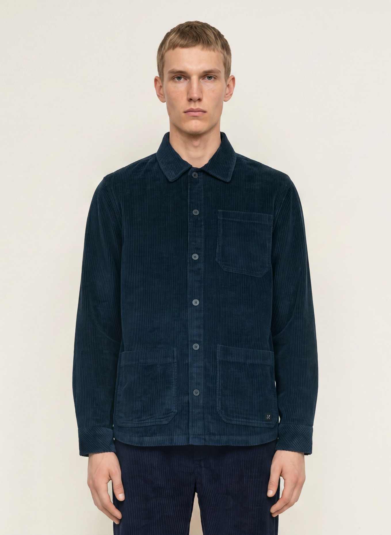 NOWADAYS Cord-Overshirt: DUNKELBLAU