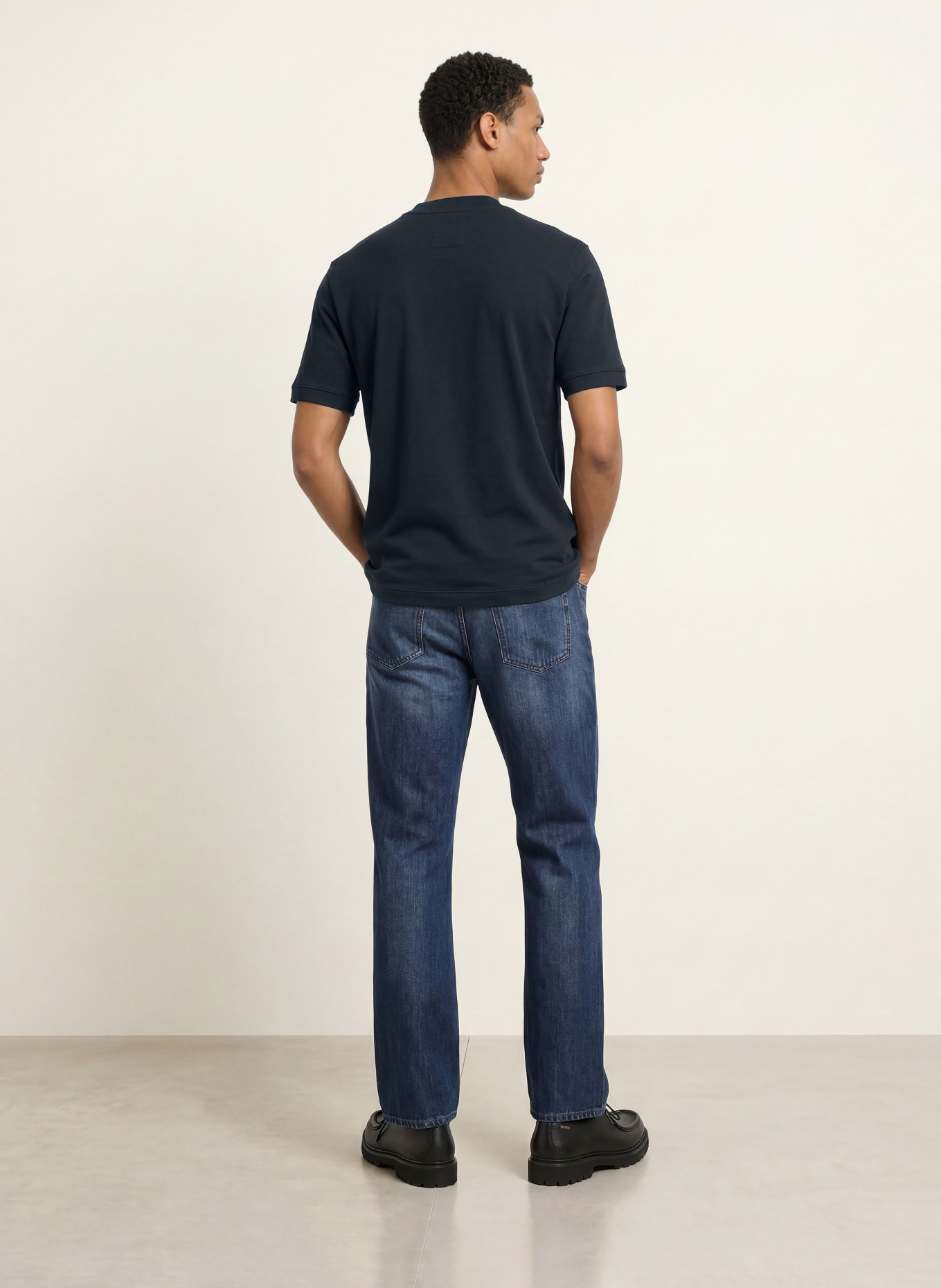 NOWADAYS T-shirt: BLEU FONCÉ