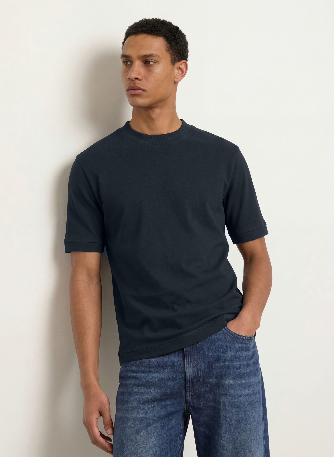 NOWADAYS T-shirt: BLEU FONCÉ
