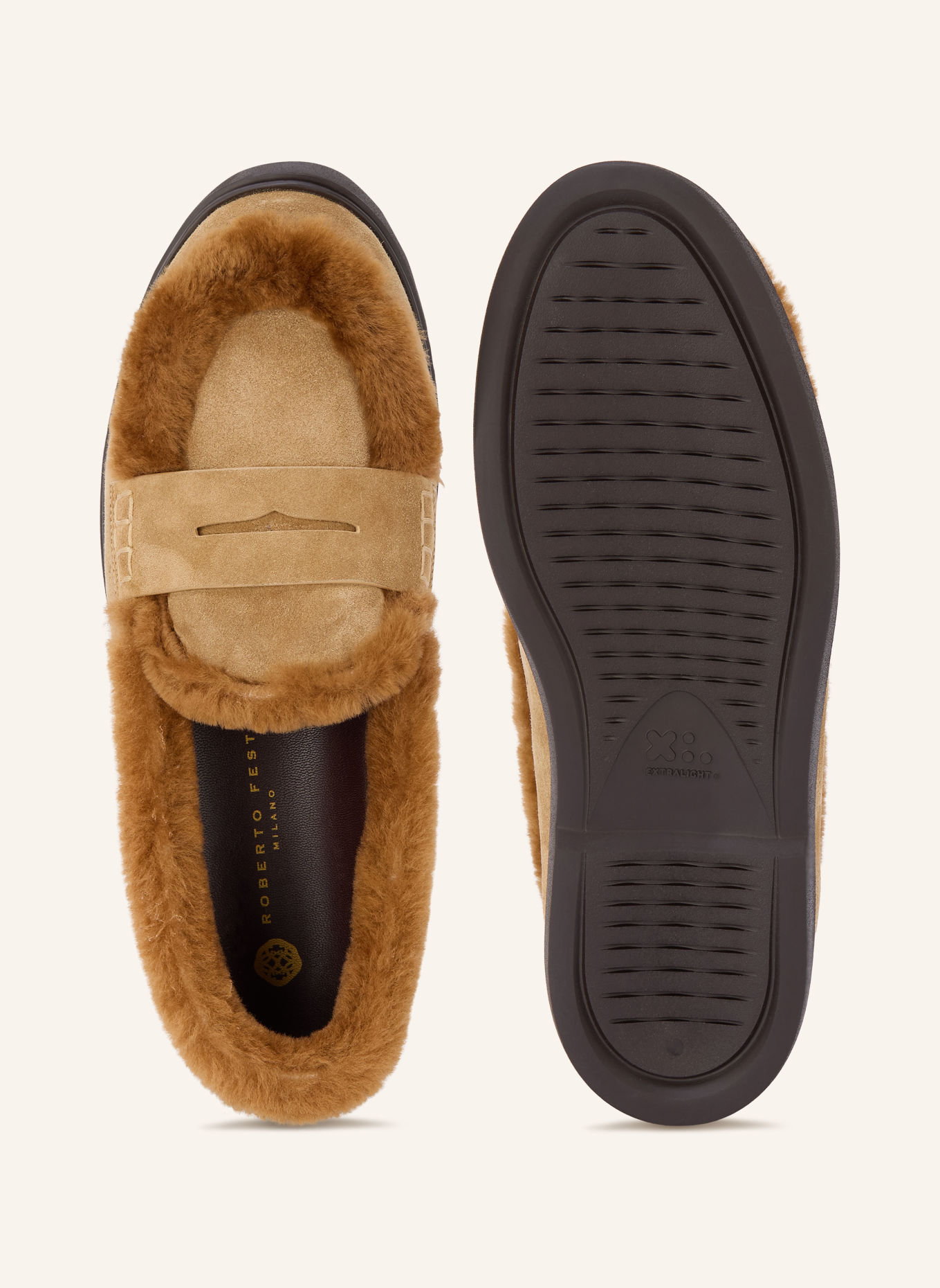 ROBERTO FESTA Penny-Loafer SCILLA: CAMEL / COGNAC