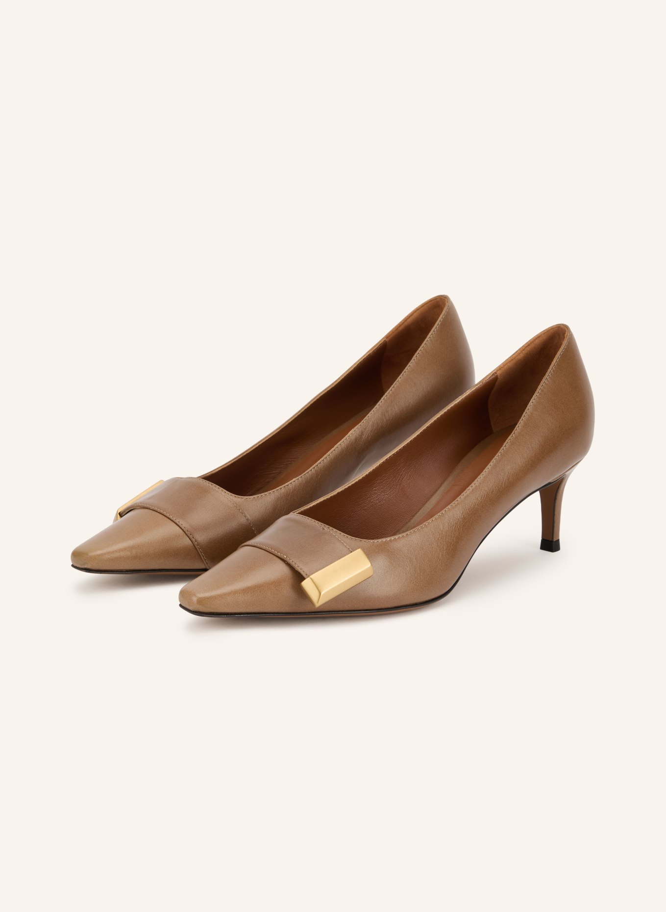 ROBERTO FESTA TIBERIA Pumps: LIGHT BROWN / GOLD