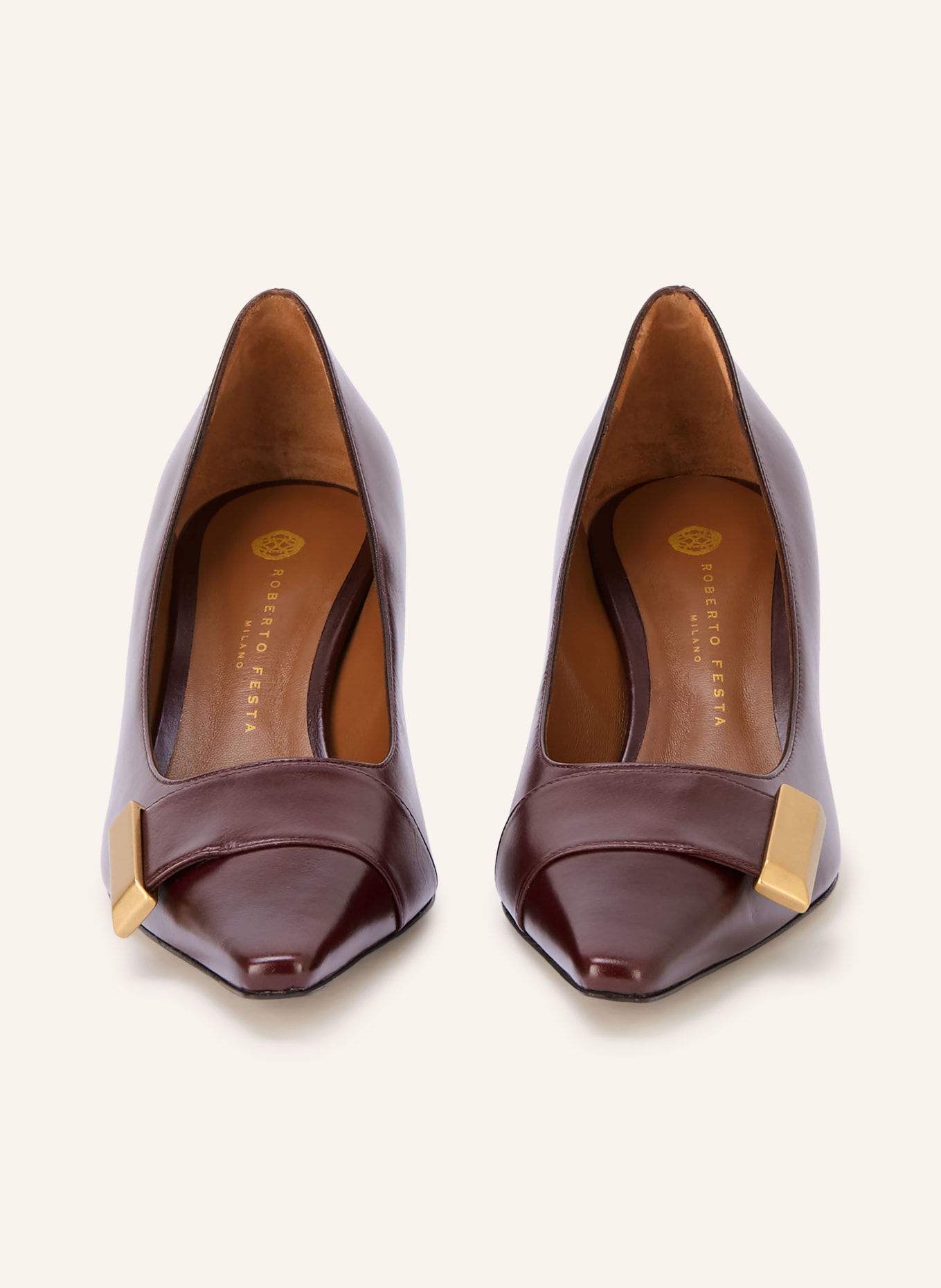 ROBERTO FESTA Pumps TIBERIA: DUNKELROT / GOLD