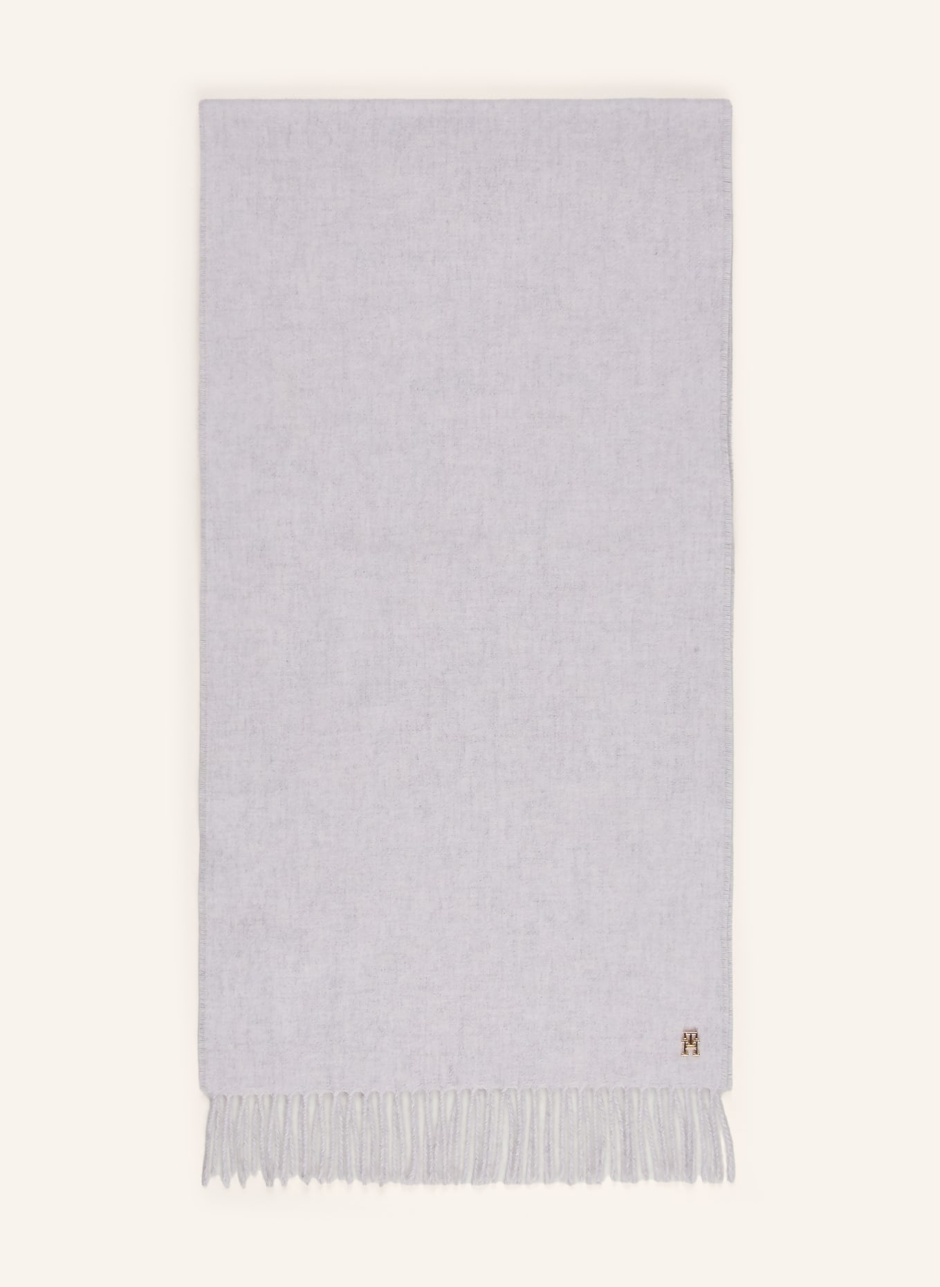 TOMMY HILFIGER Cashmere Scarf: LIGHT GRAY