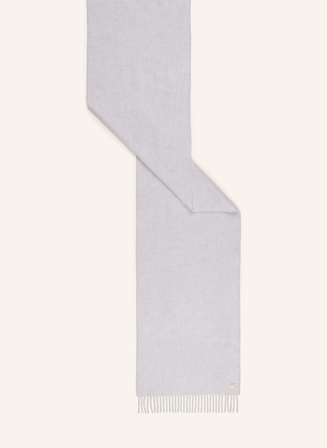 TOMMY HILFIGER Cashmere Scarf: LIGHT GRAY