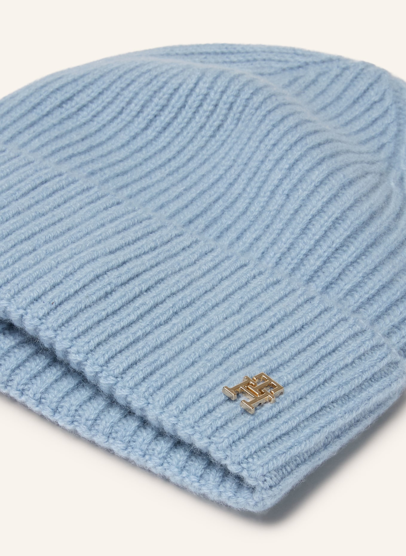 TOMMY HILFIGER Cashmere Hat: LIGHT BLUE