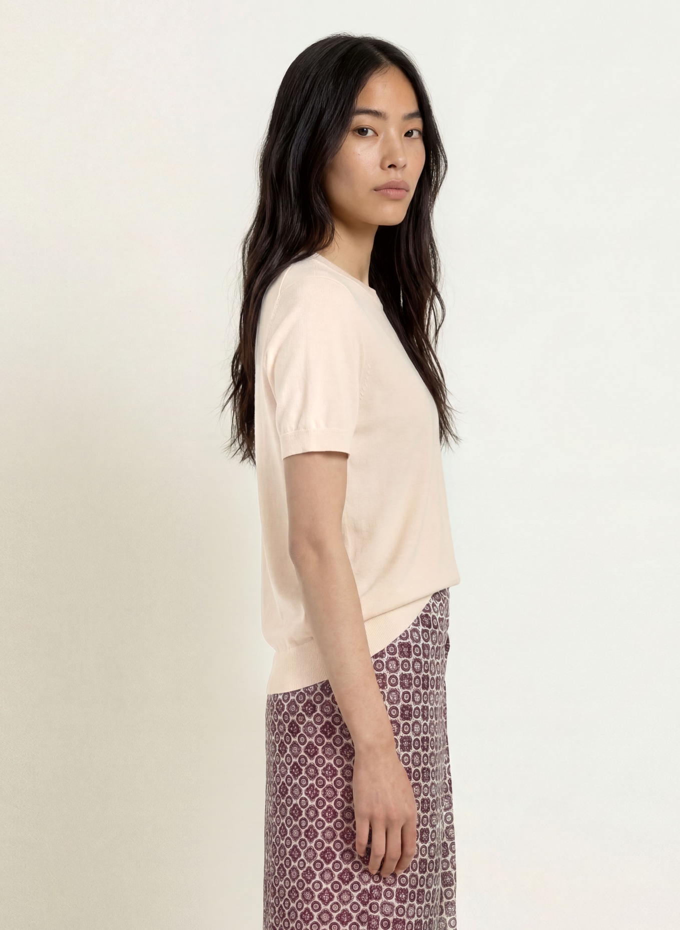 darling harbour Gebreid shirt van merinowol: OFFWHITE