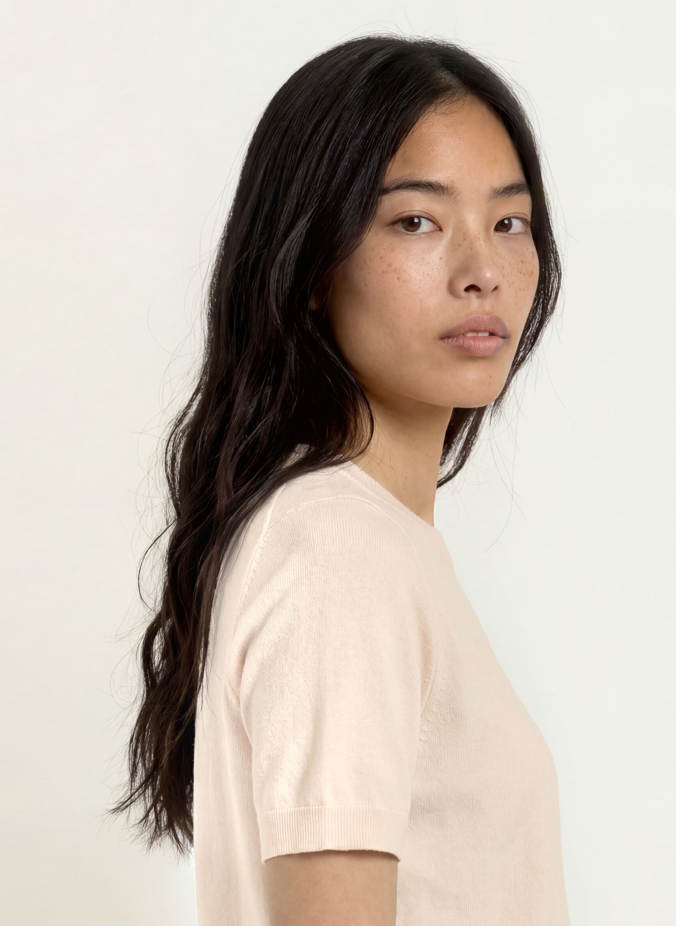 darling harbour Gebreid shirt van merinowol: OFFWHITE