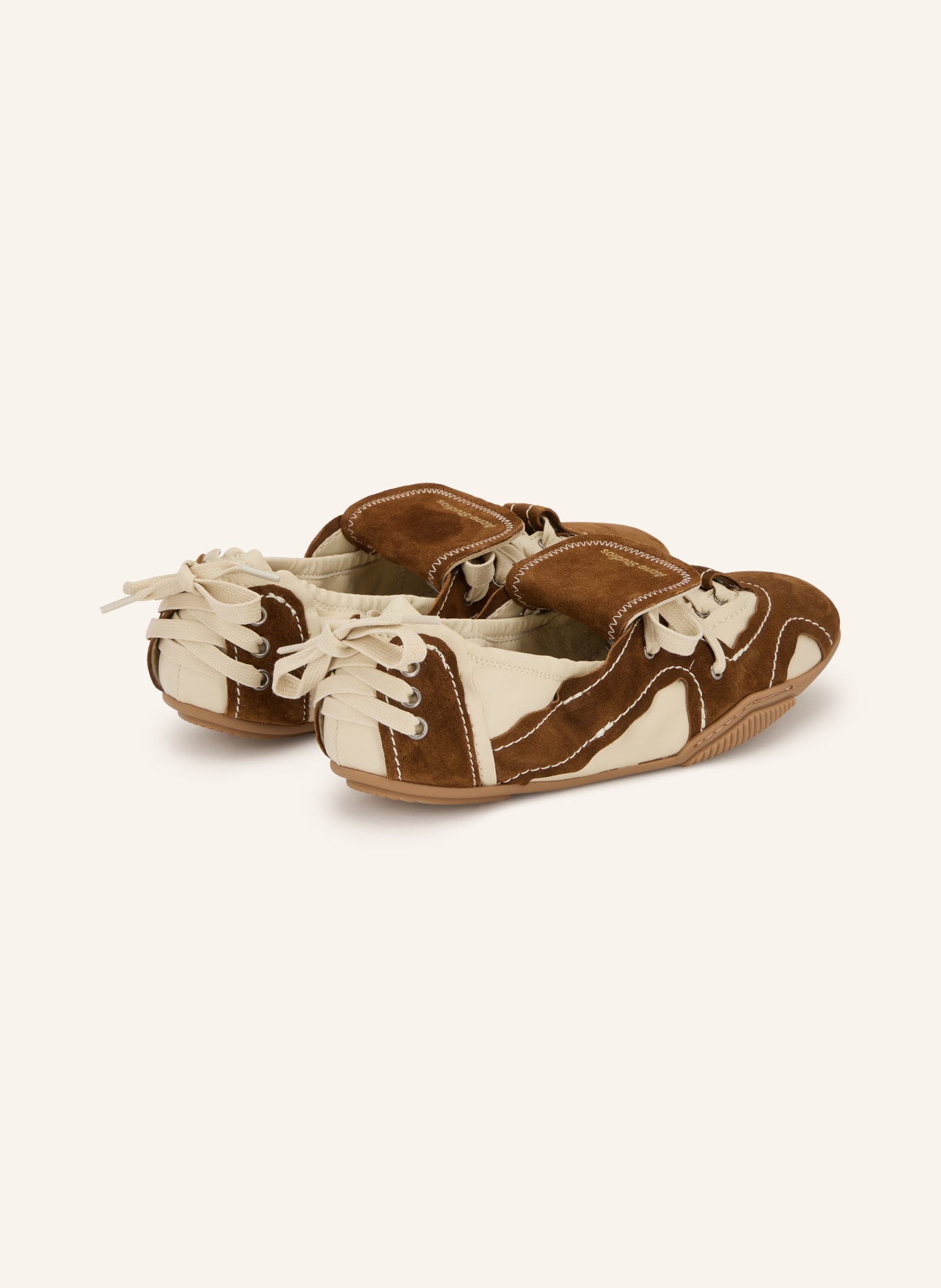 Acne Studios Sneakers: BROWN / CREAM